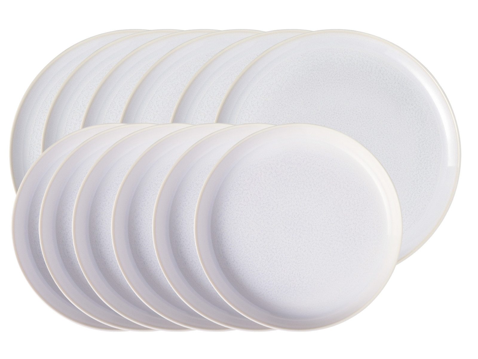 like. by Villeroy & Boch Tafelservice Crafted Cotton Tafelset 12tlg, Premium Porcelain