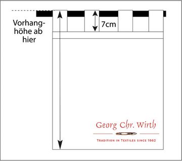 Vorhang Berwick, Wirth, Schlaufen (1 St), blickdicht, Jacquard