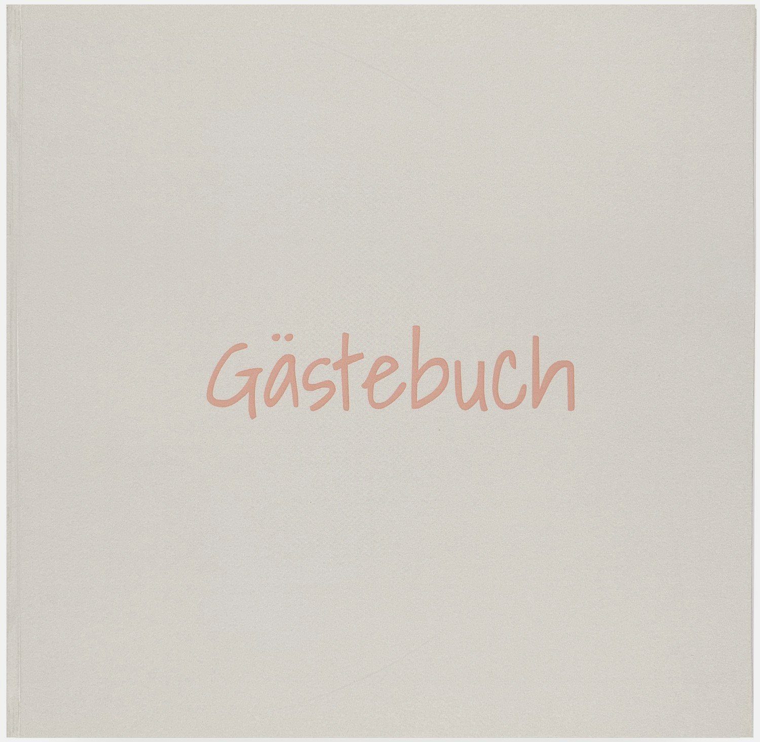 GÜSS Kalender Notizbuch Gästebuch Hardcover, Ivory-Paper grau/altrosa