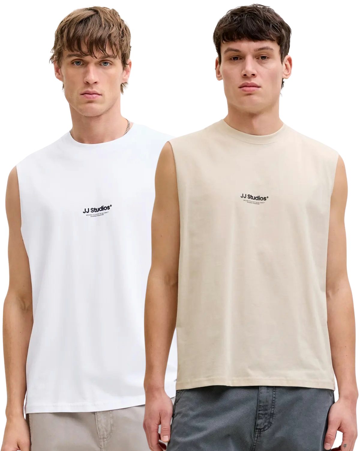 Jack & Jones Tanktop (Spar-Set, 2er Pack) mit klassischem Print Design