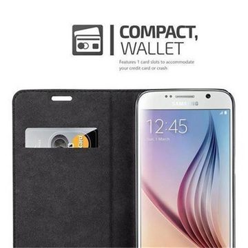 Cadorabo Handyhülle Samsung Galaxy S6 Samsung Galaxy S6, Klappbare Handy Schutzhülle - Hülle - mit Standfunktion und Kartenfach