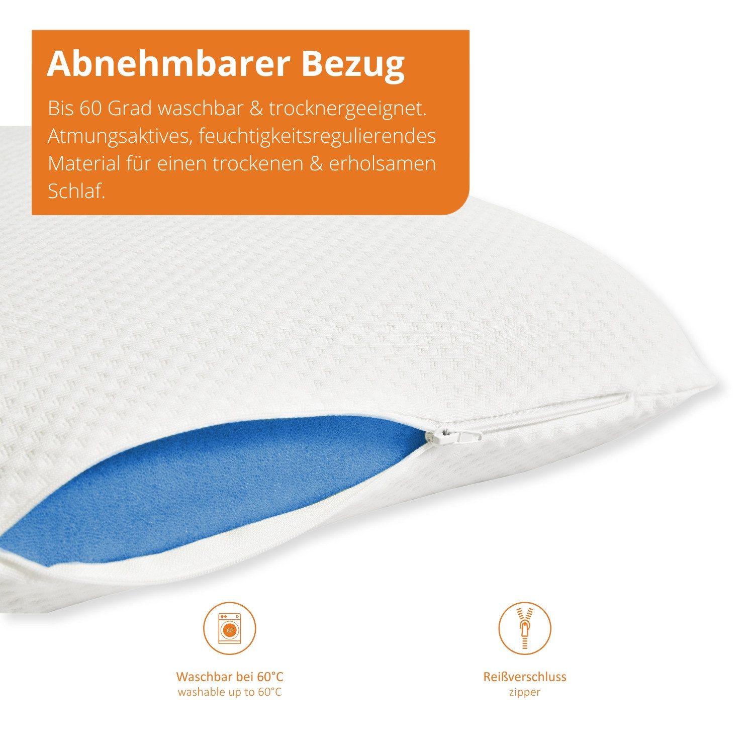 sleepling Kopfkissen orthopädisches Nackenstützkissen, Bezug: Polyester, günstig online kaufen