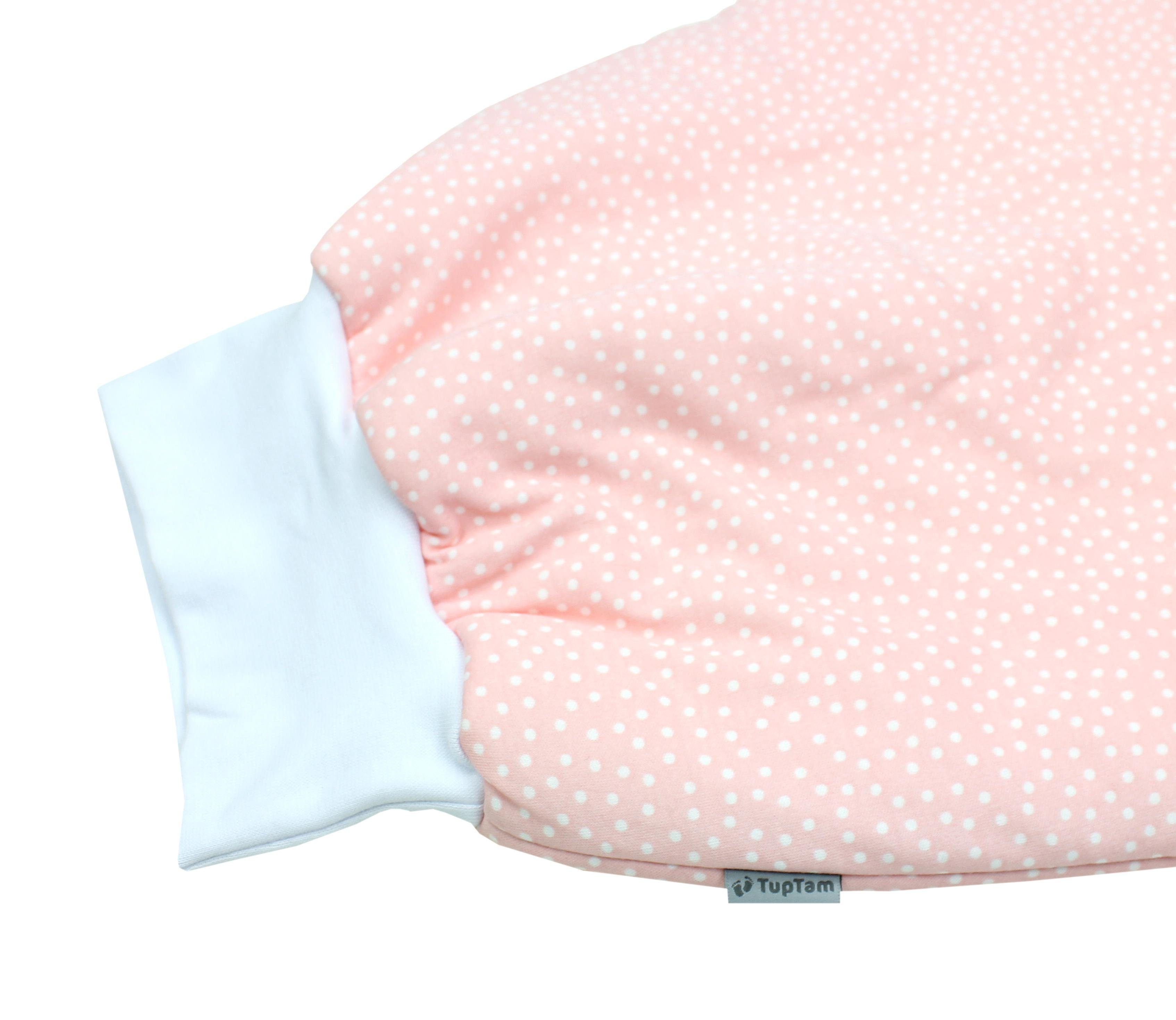 TupTam Baby Bund Babyschlafsack Wattiert Tupfen breitem TupTam mit Strampelsack Rosa Unisex