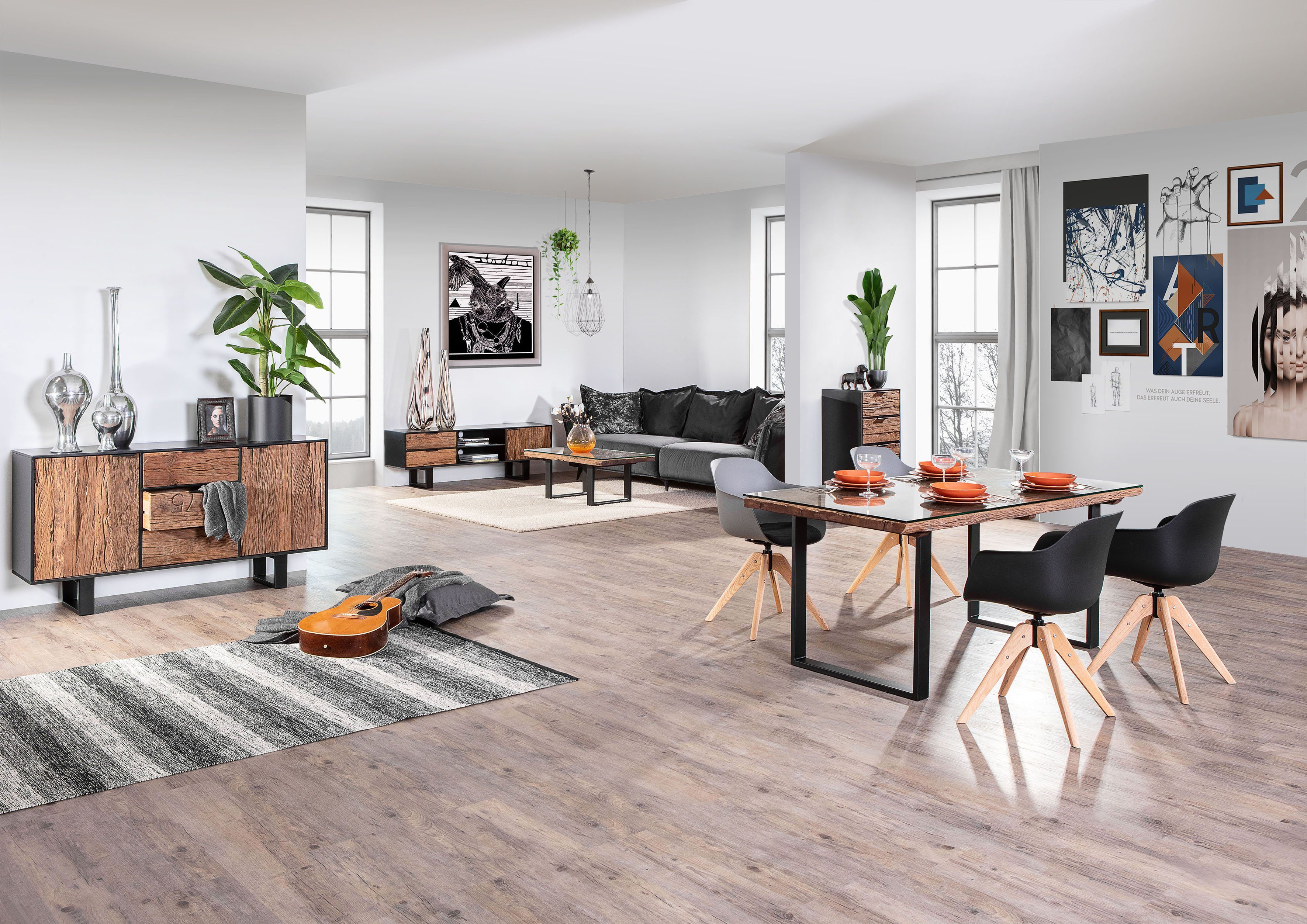 Gutmann Factory Kommode Magic, aus recyceltem Altholz