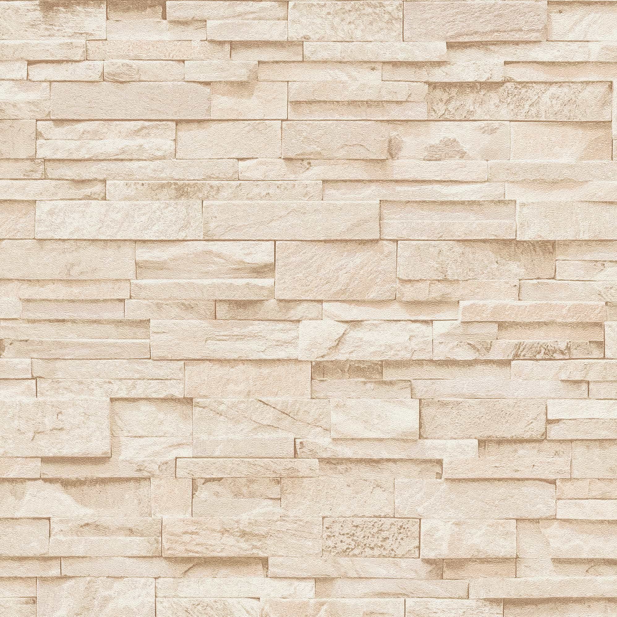 Erismann Vliestapete Beige Mustertapete Stein Beton Versetzter Ansatz 02363 günstig online kaufen