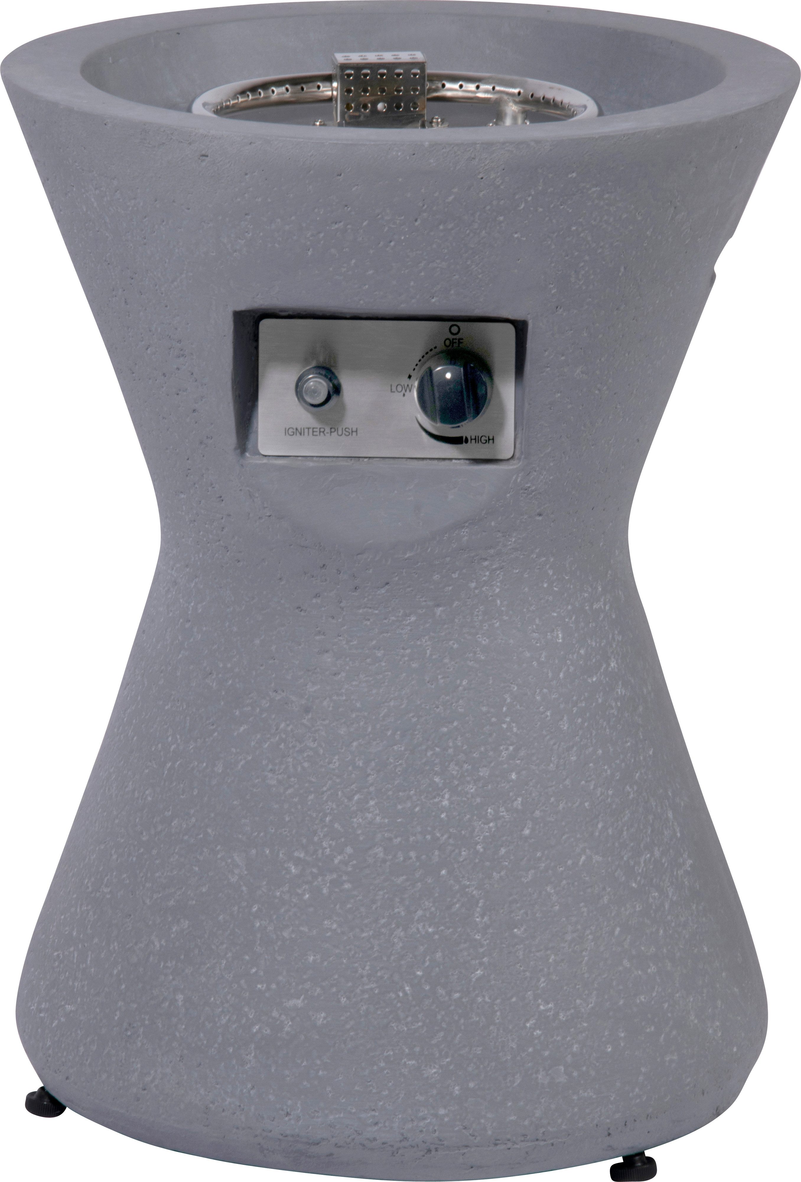 dobar Gartenkamin Outdoor Lava-Ofen Conico mit Lavasteinen