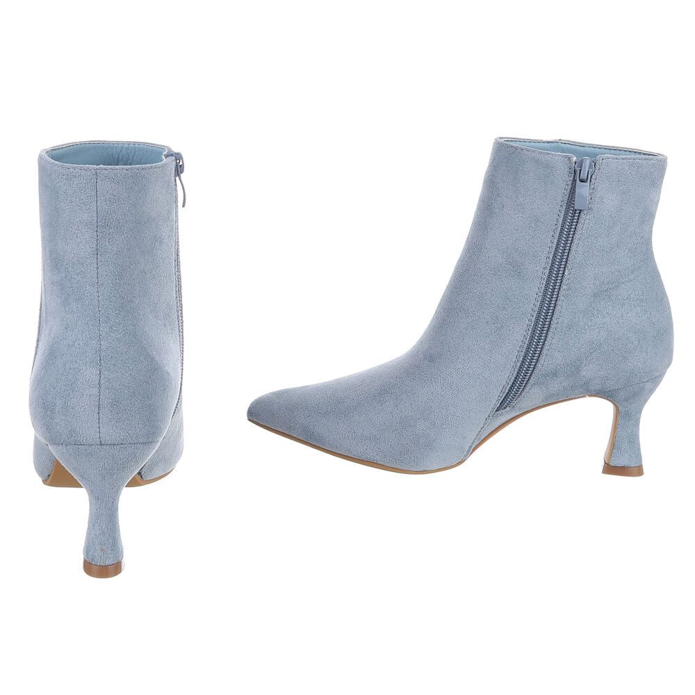Ital-Design Damen Elegant Stiefelette (92678793) Pfennig-/Stilettoabsatz Stiefeletten in Hellblau – Bild 5 von 5