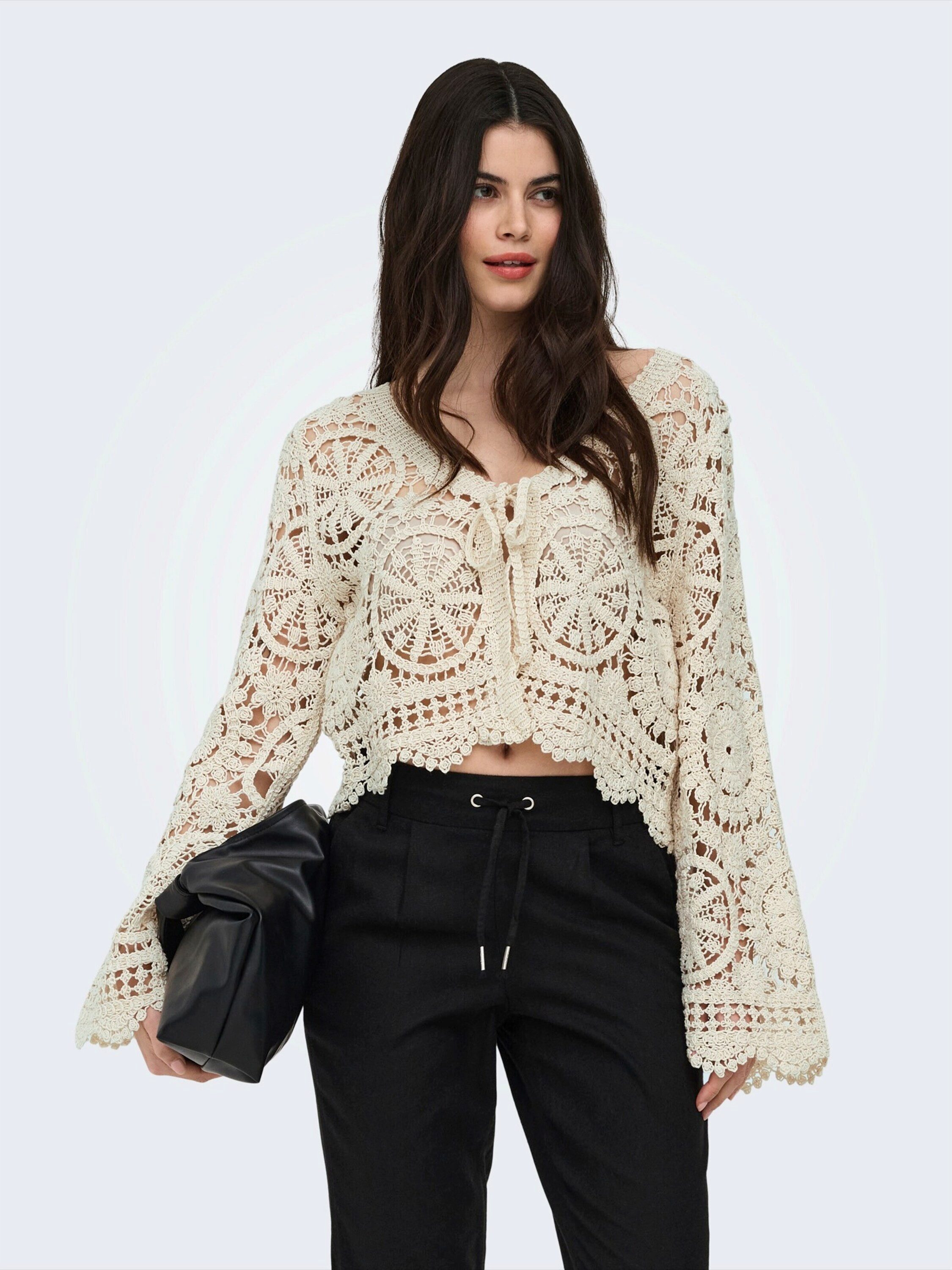 ONLY Strickjacke ONLWaterly (1-tlg) Lochmuster