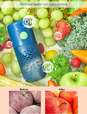 autolock Ultraschallreiniger Obst-und Gemüsewaschmaschine,kabelloser Lebensmittelreiniger, Kapselreiniger zum Reinigen von Obst, Gemüse, Fleisch