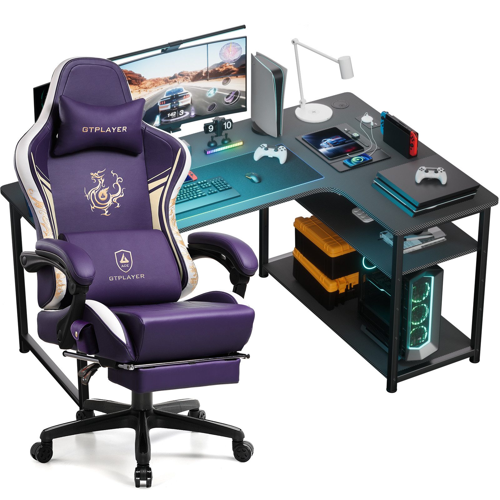 GTPLAYER Gamingtisch Gaming Tisch + Gaming günstig online kaufen