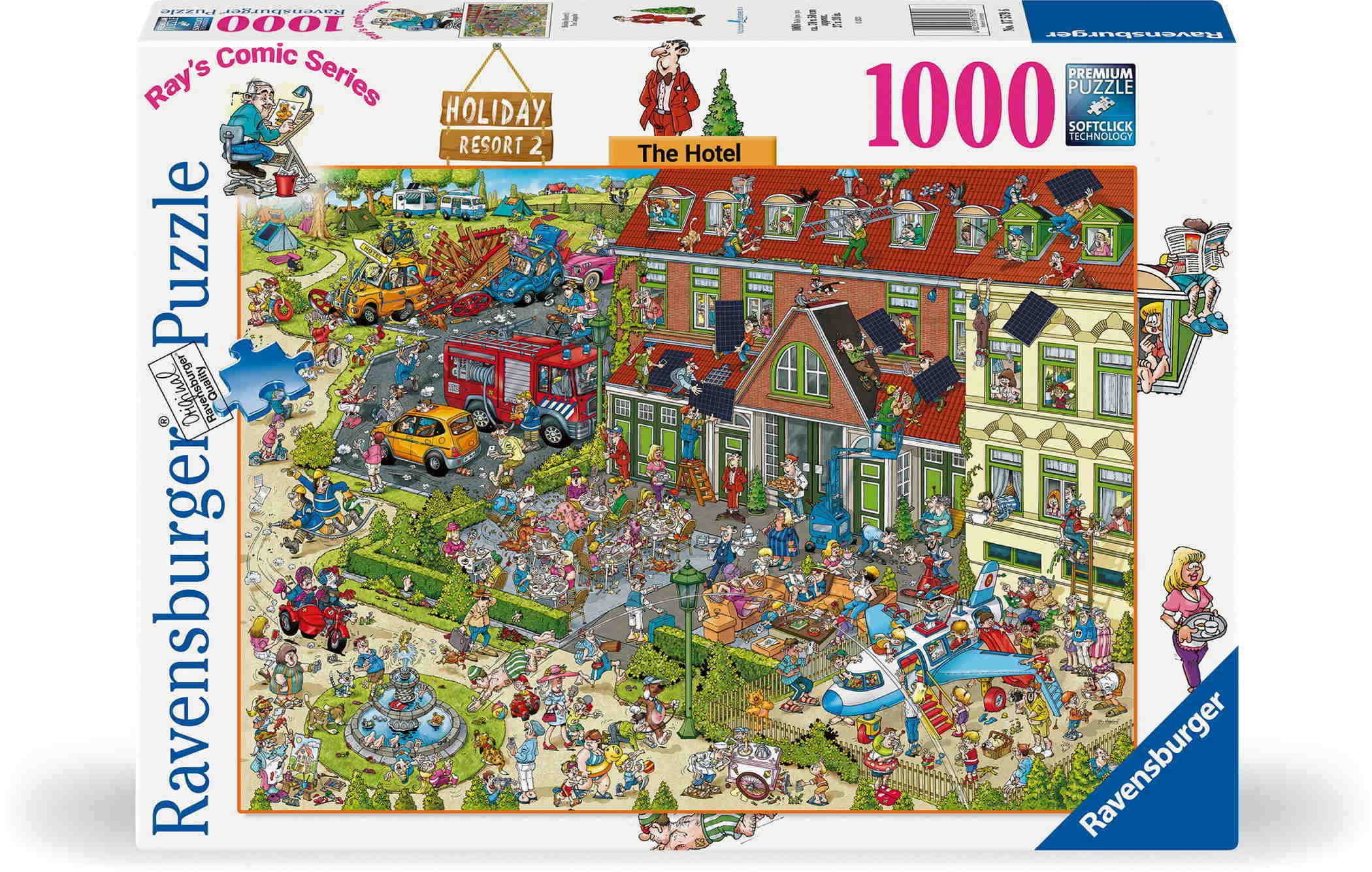 Ravensburger Puzzle 1000 Teile Puzzle Holiday Resort 2 - The Hotel 17579, 1000 Puzzleteile