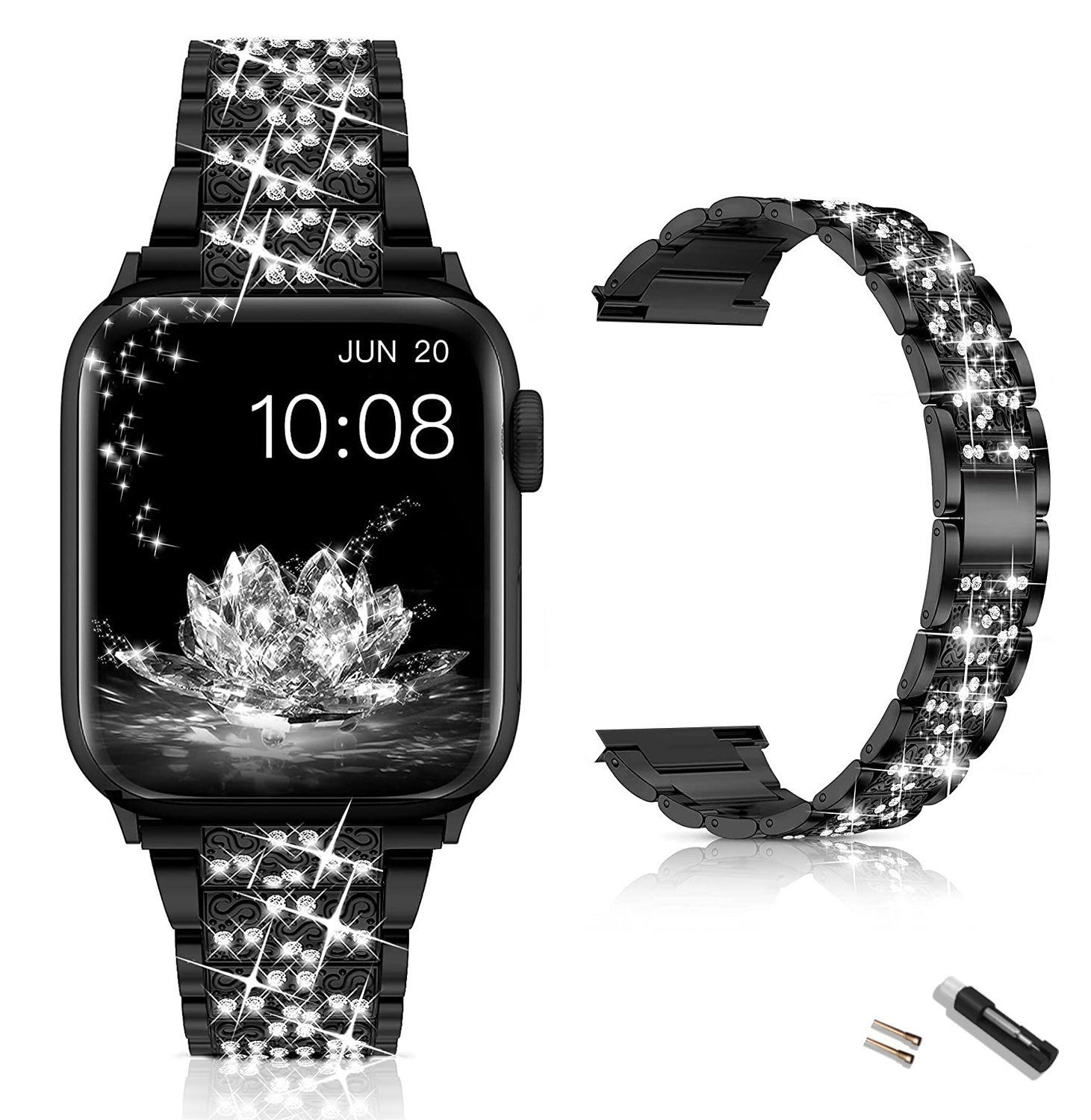 Diida Smartwatch-Armband Watch Band, Armband, Band für Apple Watch, für iWatch, 38/40/ 41 mm, Serie 7, 6, 5, 4, 3, 2, 1 SE, Sternfarbe