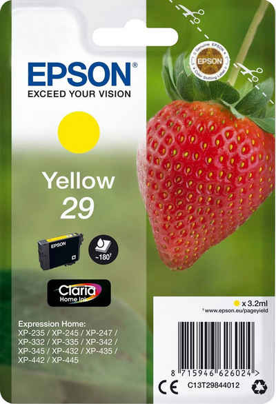 Epson T2984 (29) Tintenpatrone (1-tlg., original Druckerpatrone 29 gelb)