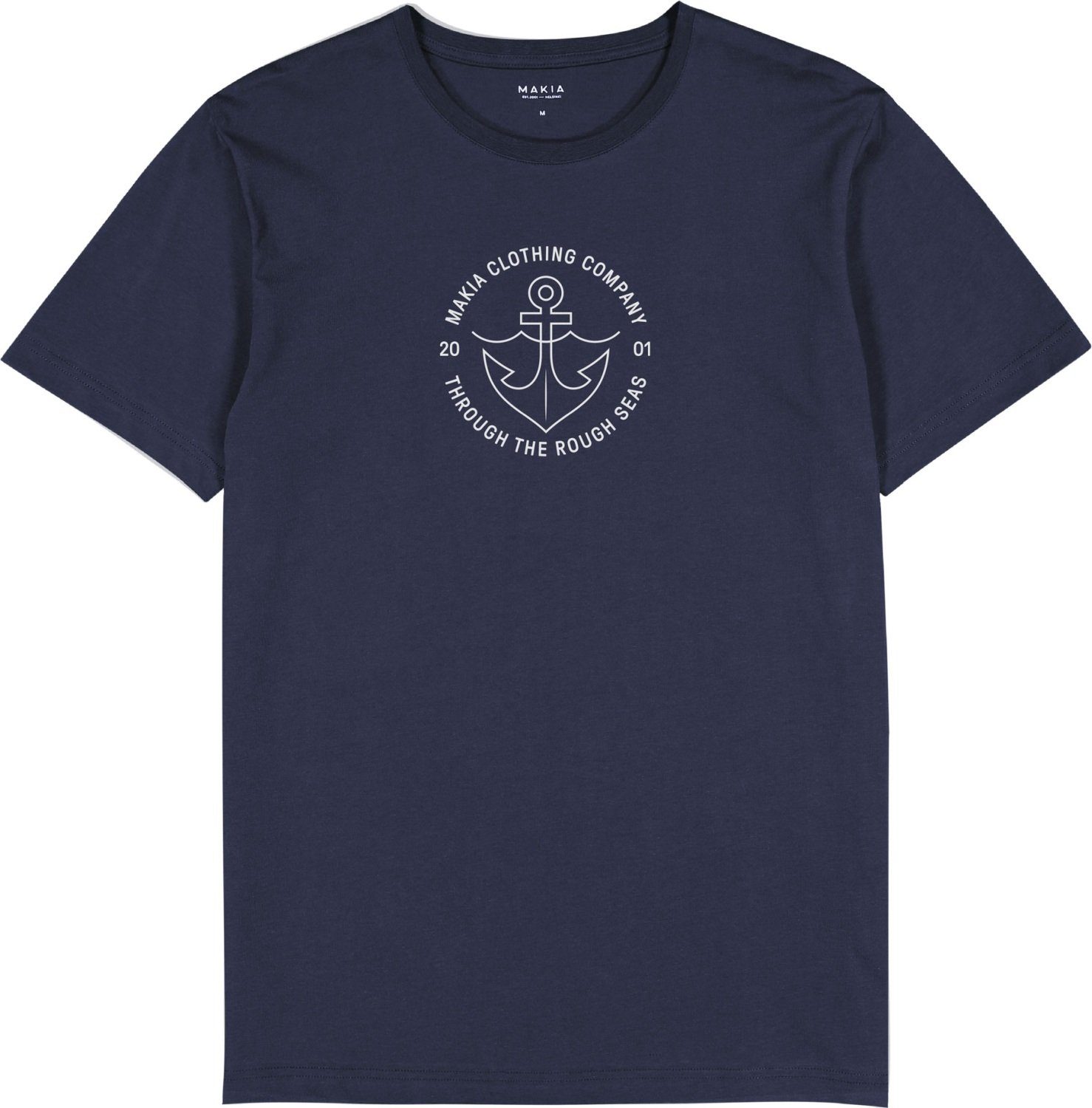 MAKIA T-Shirt Hook Print Anker Biobaumwolle dunkelblau | T-Shirts