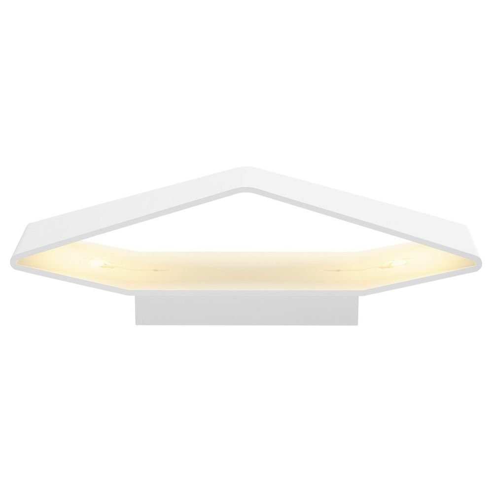 SLV LED Wandleuchte LED Wandleuchte warmweiss, WL-4, enthalten: keine Wandlampe, Wandleuchte, fest verbaut, 2700K, LED, weiß, Angabe, Ja, Leuchtmittel Cariso Stahl, Wandlicht