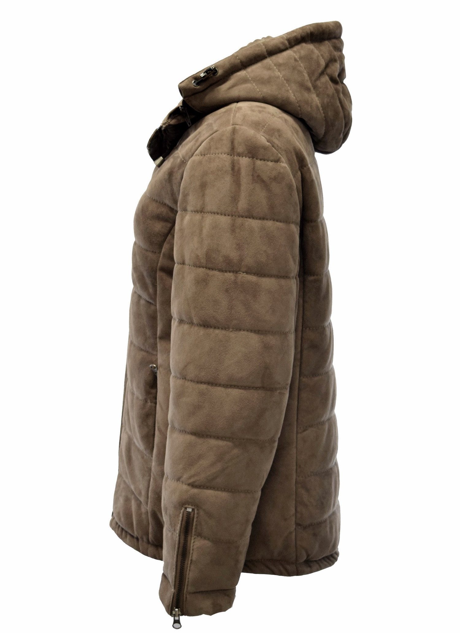 Zimmert Leather Lederjacke Jana Kapuze, Steppjacke, Kapuze, Washed, Beere, günstig online kaufen