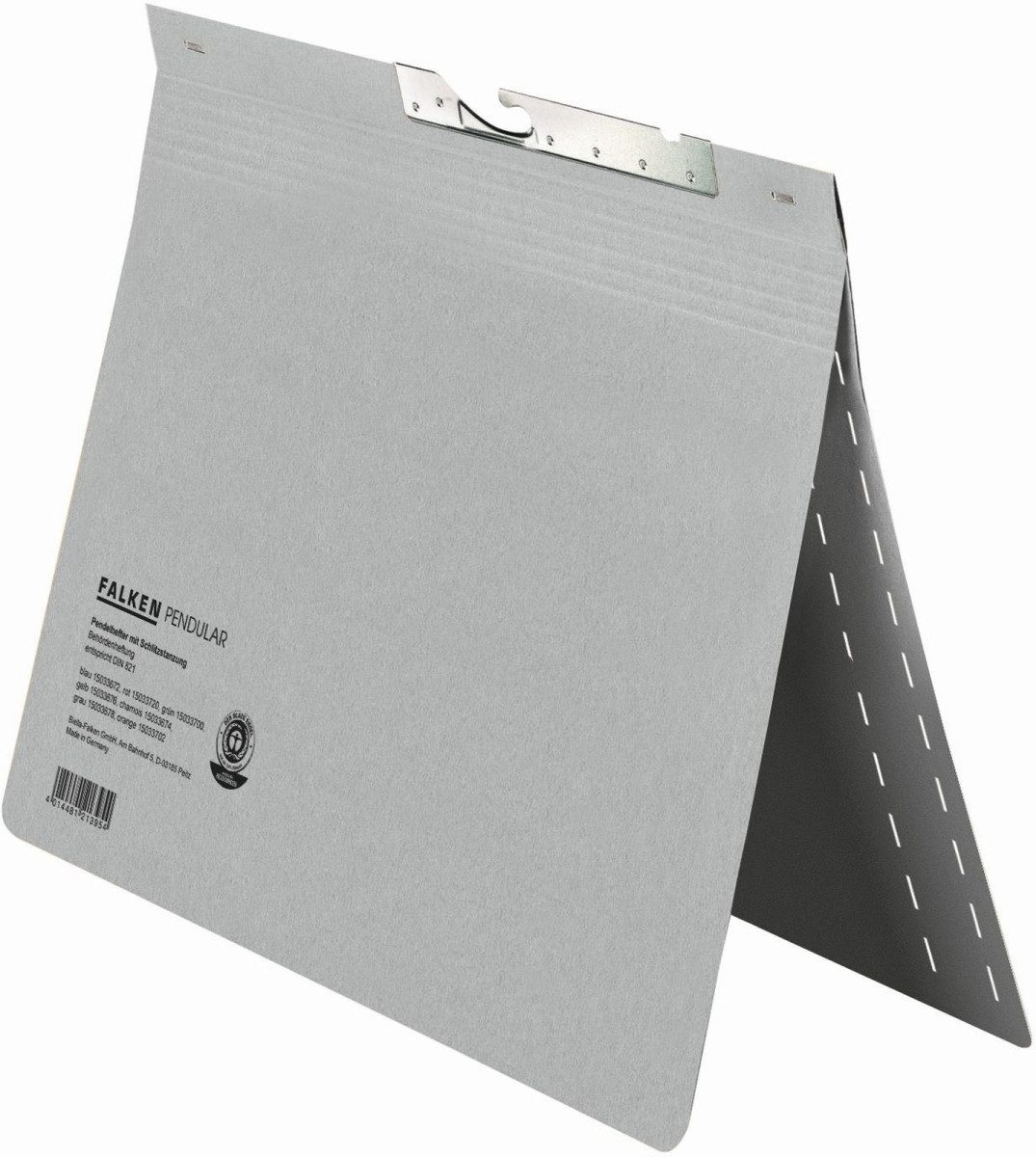 Falken Hefter Pendelhefter A4 Manila-RC-Karton 320 g/qm 265x318mm grau