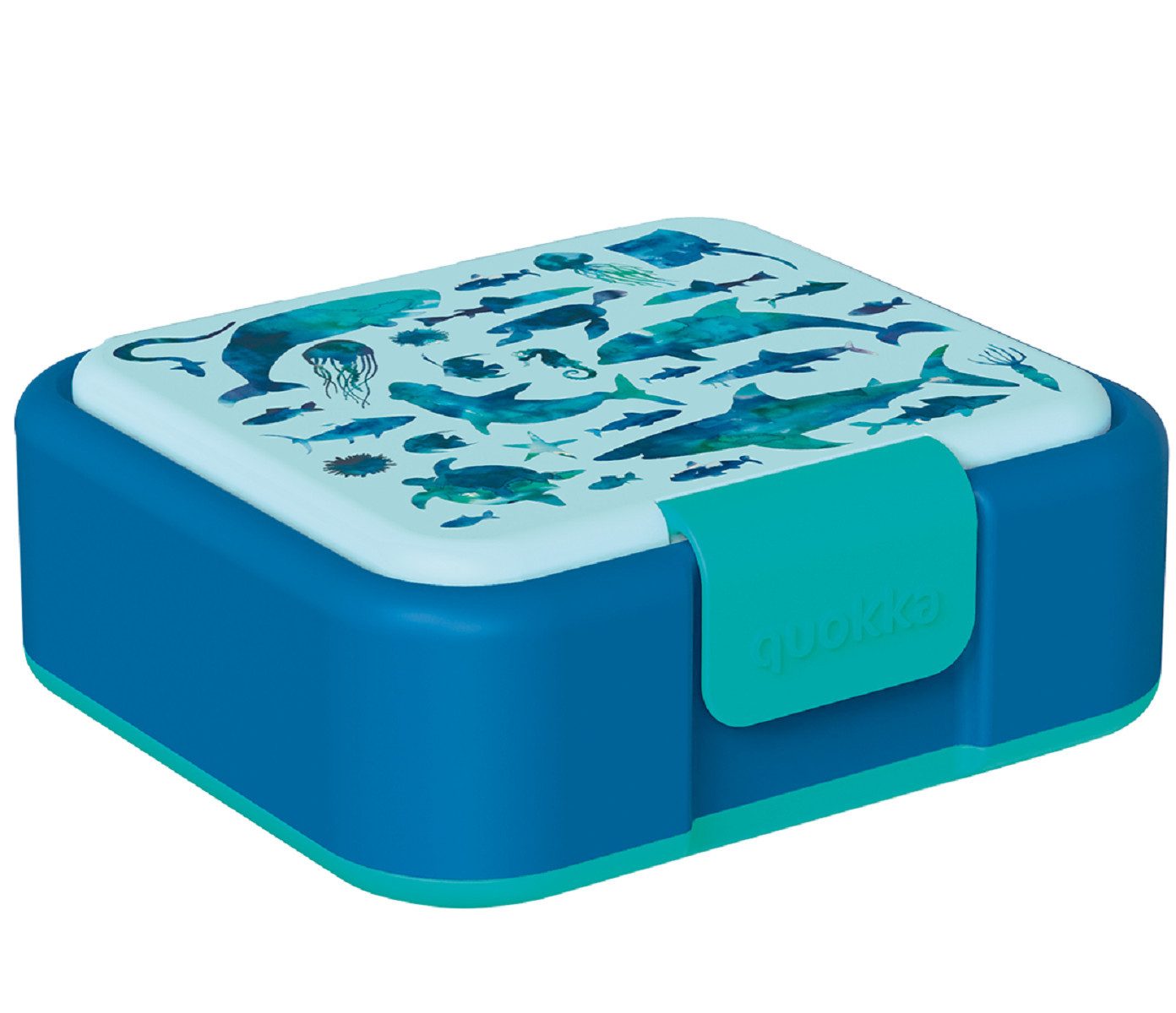 Quokkabottle Lunchbox Twist Kids Brotdose Doppelwand Kinder Lunchbox 4-Fächer, Vier praktische Fächer