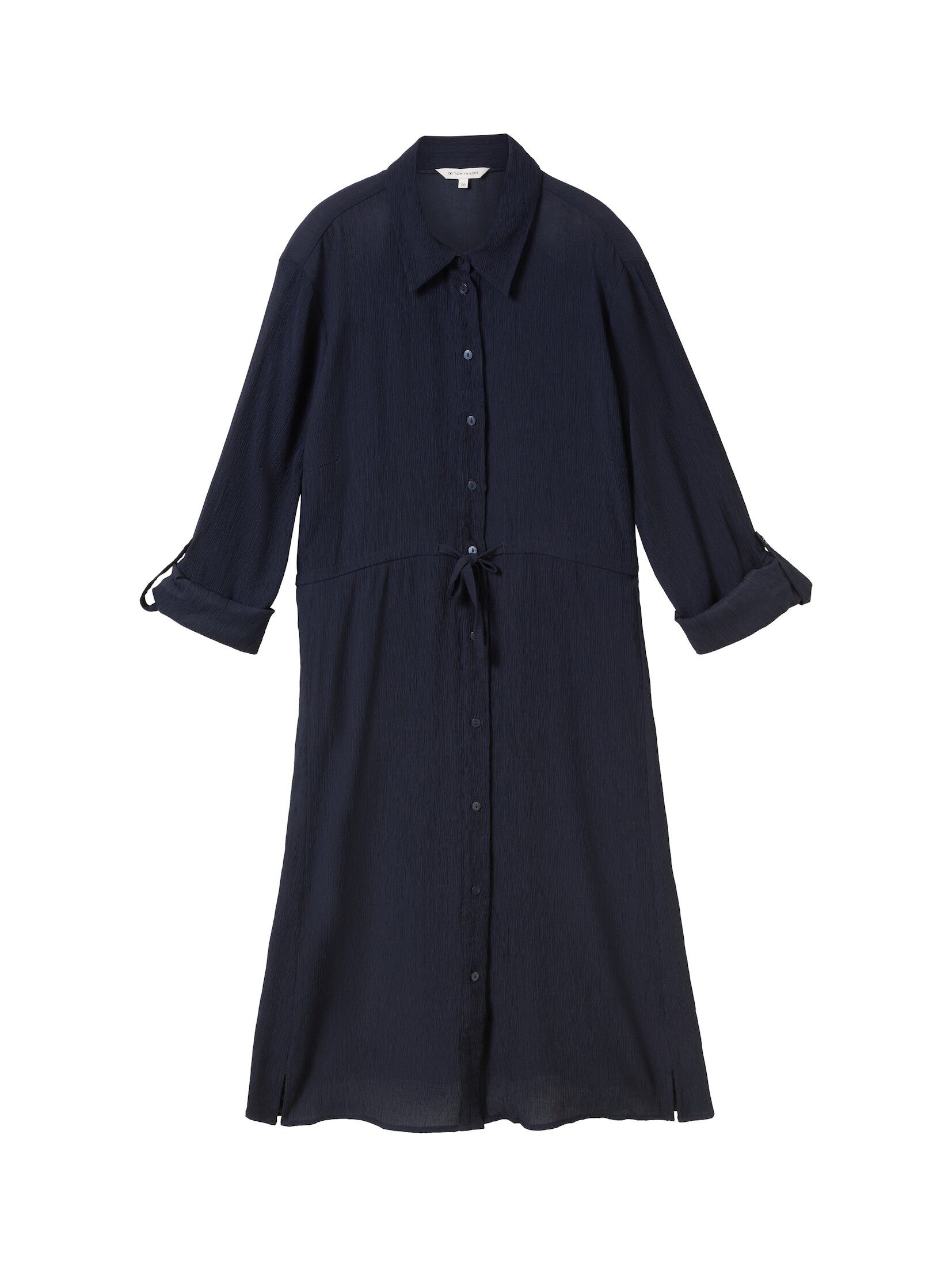 TOM TAILOR Sommerkleid Blusenkleid in Knitter günstig online kaufen