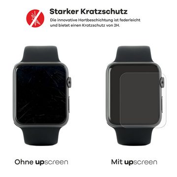 upscreen Schutzfolie für bedee Smartwatch 1.39", Displayschutzfolie, Folie klar Anti-Scratch Anti-Fingerprint