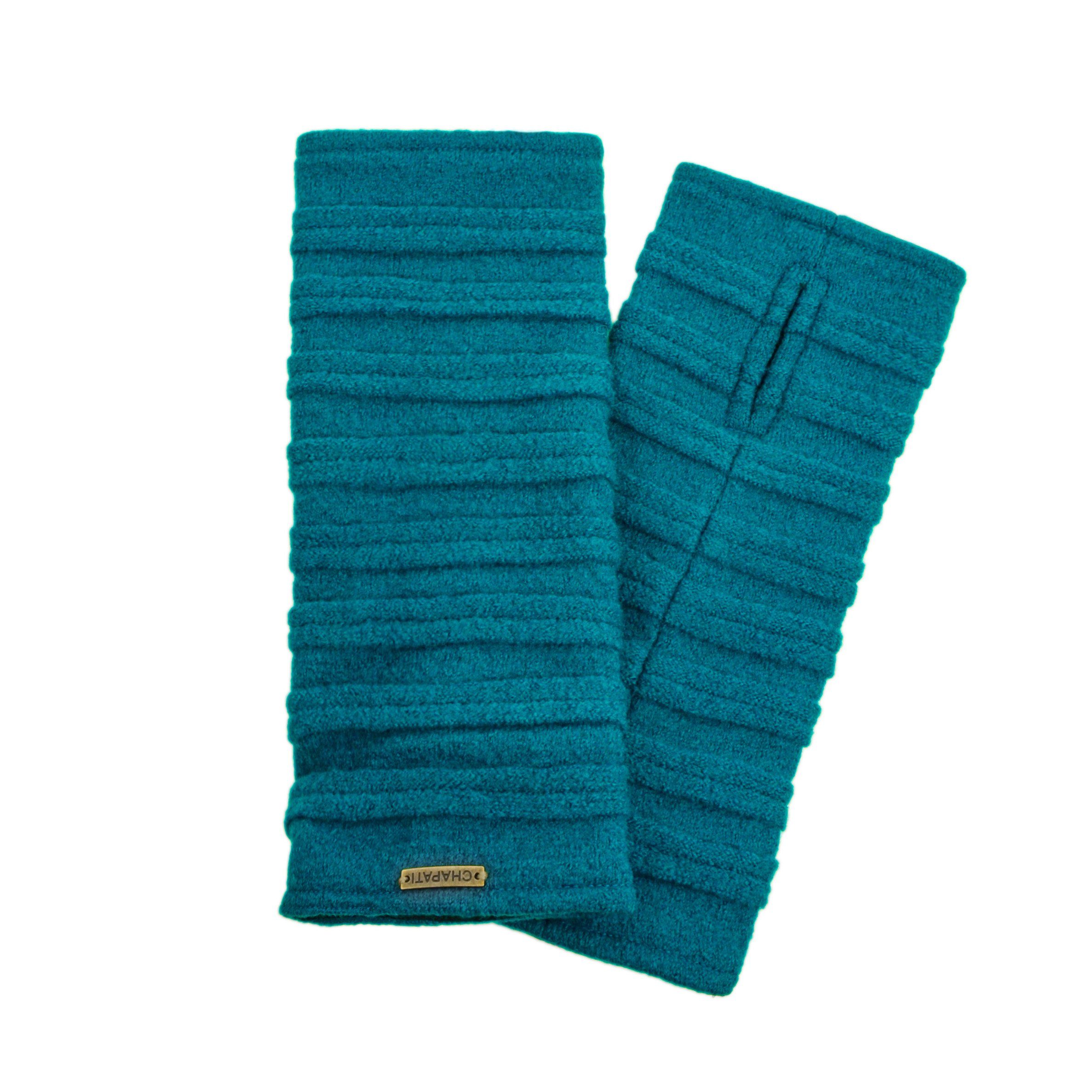 Chapati Armstulpen Gewalkte Pulswärmer zum Wenden, aus mulesingfreier Merinowolle