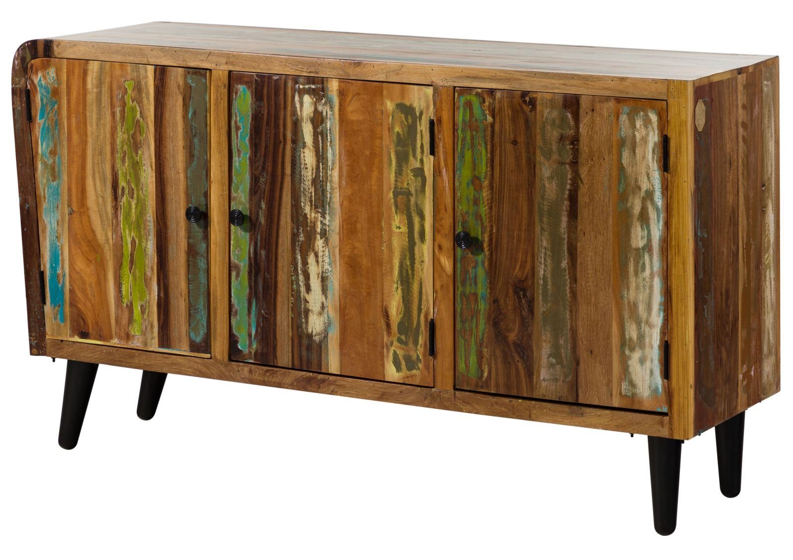 Massivmoebel24 Sideboard (Sideboard Altholz 150x45x86 mehrfarbig günstig online kaufen