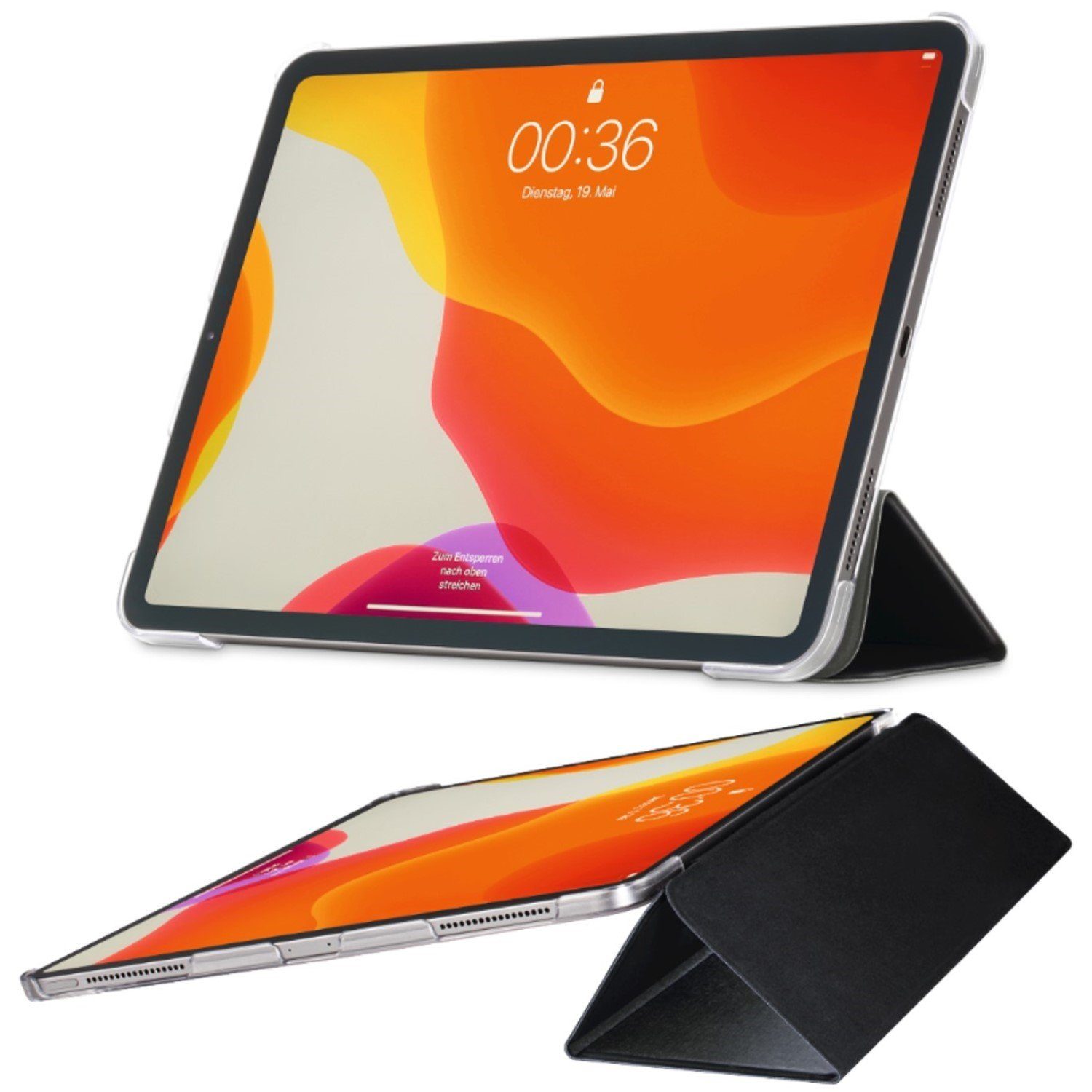 Hama Tablet-Hülle Smart Case Fold Clear Tasche Cover Hülle Schwarz, für Apple iPad Pro 11" 2020 2. Generation 2021 3. Gen. 2022 4. Gen. – Bild 4 von 5