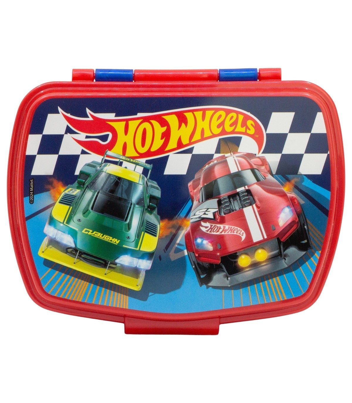 Hot Wheels Lunchbox Lunchbox Kinder Brotdose für Schule Freizeit und Ausflug, Polyethylen