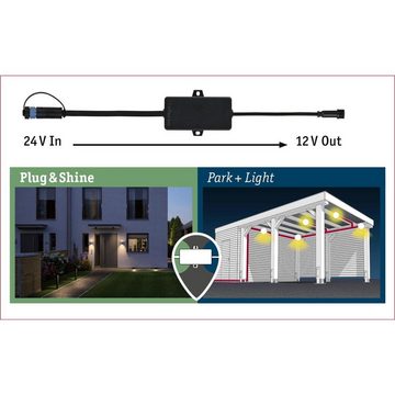 Paulmann Gartenleuchte Park + Light Verbinder für Plug & Shine 24/12 V IP67, keine Angabe, Leuchtmittel enthalten:, warmweiss, Weiteres Zubehör