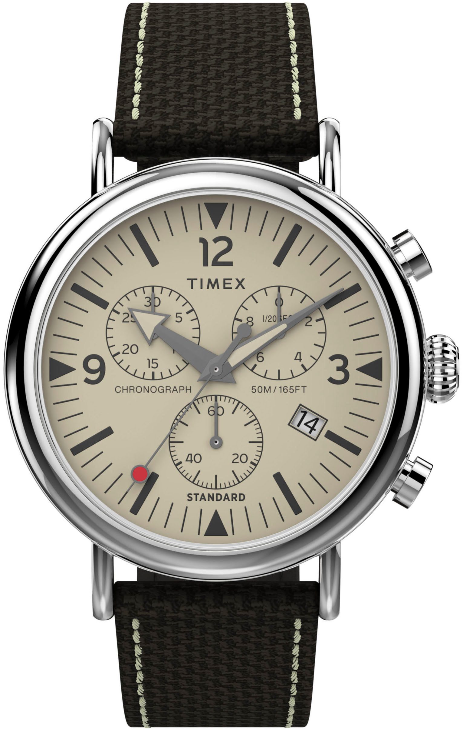 Timex Chronograph WATERBURY STANDARD TW2V43800AJ, Quarzuhr, Armbanduhr, Herrenuhr, Datum, Leuchtzeiger, Stoppfunktion