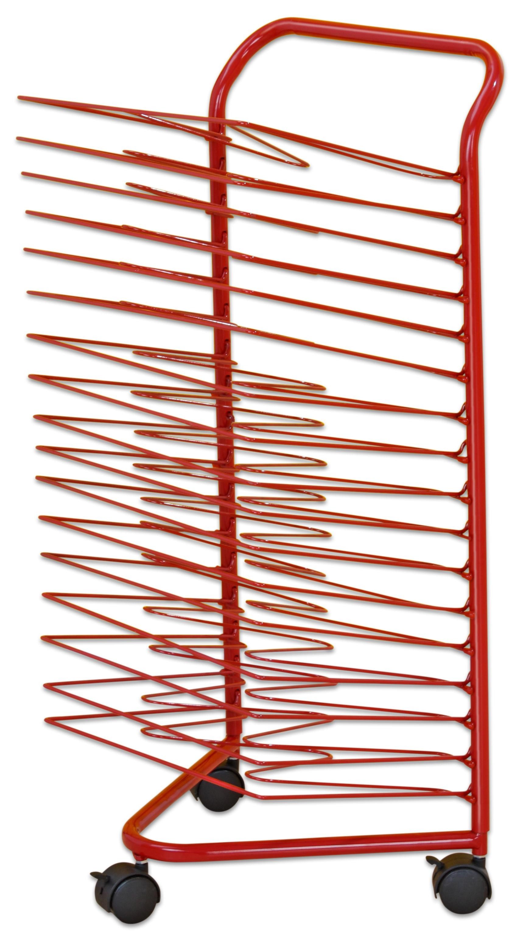 Zubehöraufbewahrungsständer Trocknungswagen - Bildertrocknungswagen Kunstunterricht