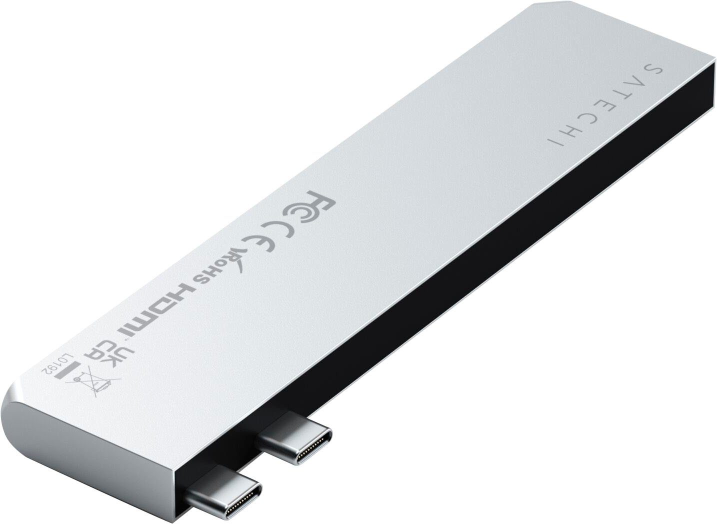 Satechi USB-C Pro Hub Slim Adapter Laptop-Adapter USB-C zu HDMI, MicroSD-Card, SD-Card, USB 4.0, USB Typ A, USB Typ C