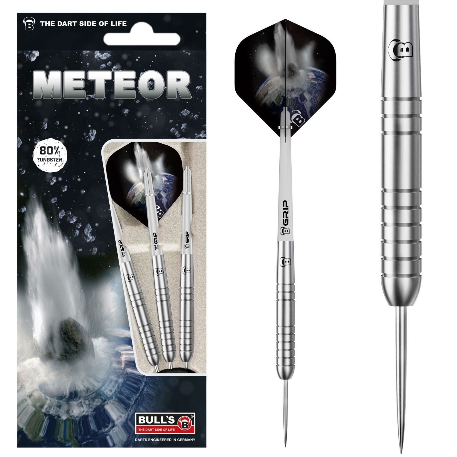 BULL'S Dartpfeil BULL'S Meteor MT7, Steel Dart, 24 g., Tungsten, Steeldart