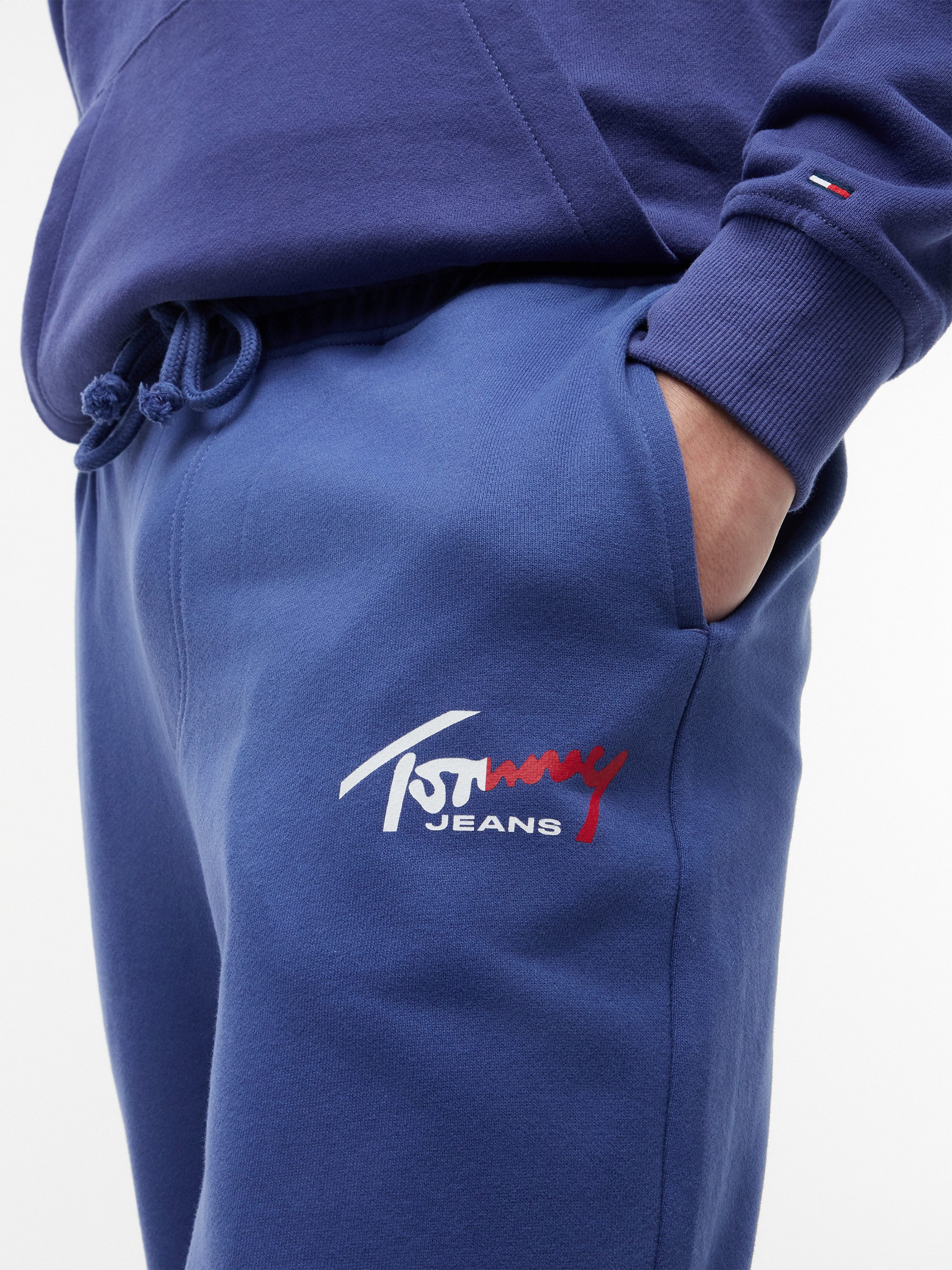 Tommy Jeans Jogginghose TJM REGULAR SIGNATURE mit Logo und Bündchen