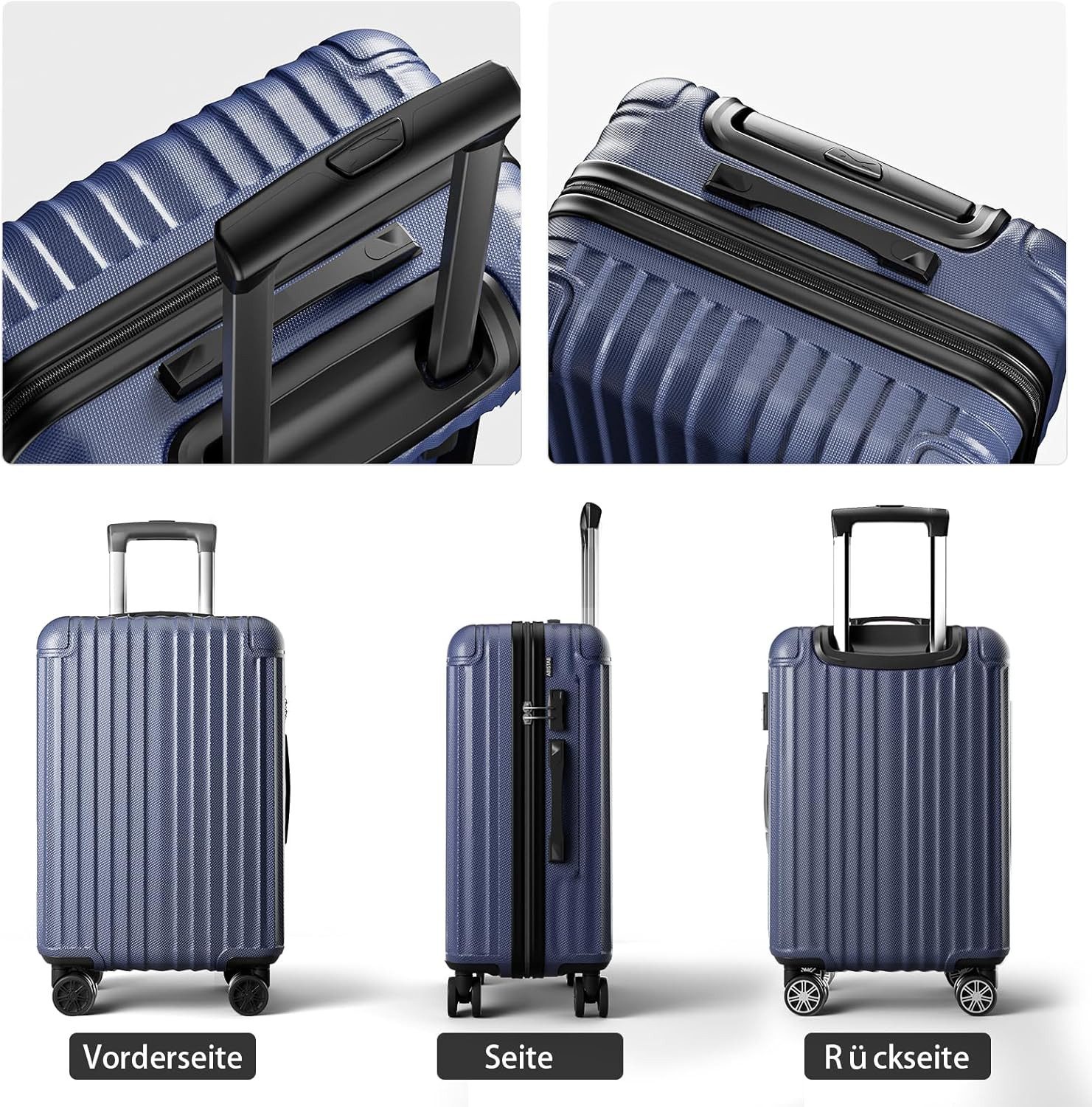 Abistab Hartschalen-Trolley Handgepäck Koffer&Trolley ABS-Material, 4 günstig online kaufen