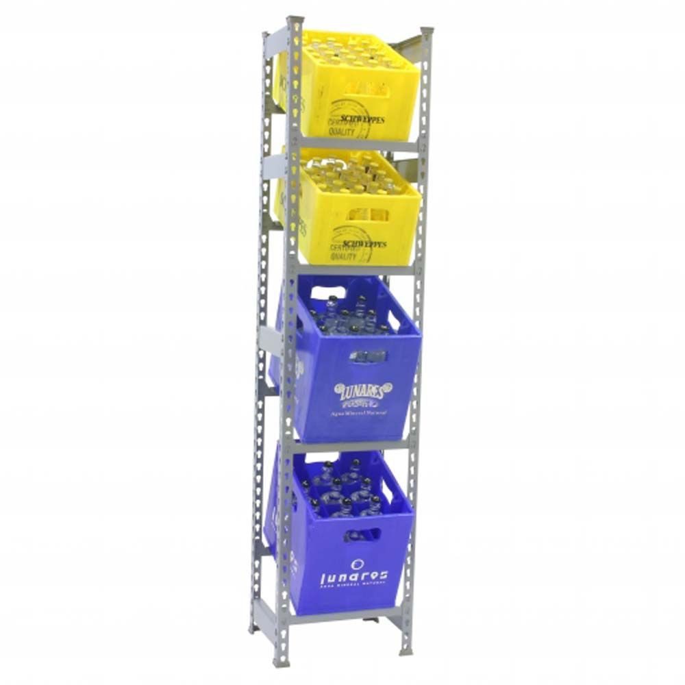 Flaschenregal Getränkekistenregal SIMONBOTTLE HxBxT 200x40-100x30cm Kastenregal