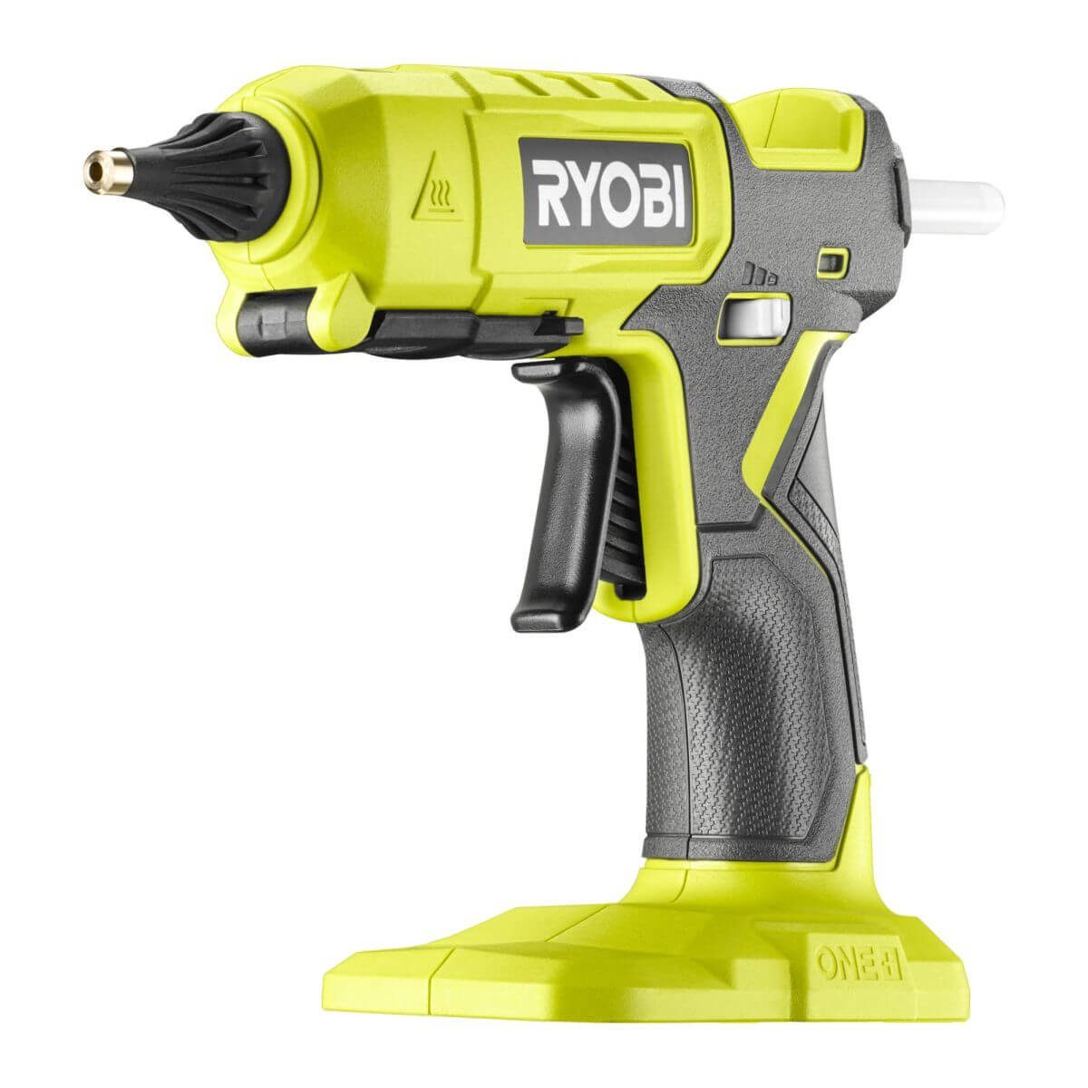 Ryobi Heißklebepistole Ryobi Akku-Heißklebepistole ONE+ 18 V, 2 Stufen Klebetemperatur, ohne, (Set, Lieferung erfolgt ohne Akku und Ladegerät), Klebetemperatur einstellbar, ohne Kabel, Teil des ONE+ Systems