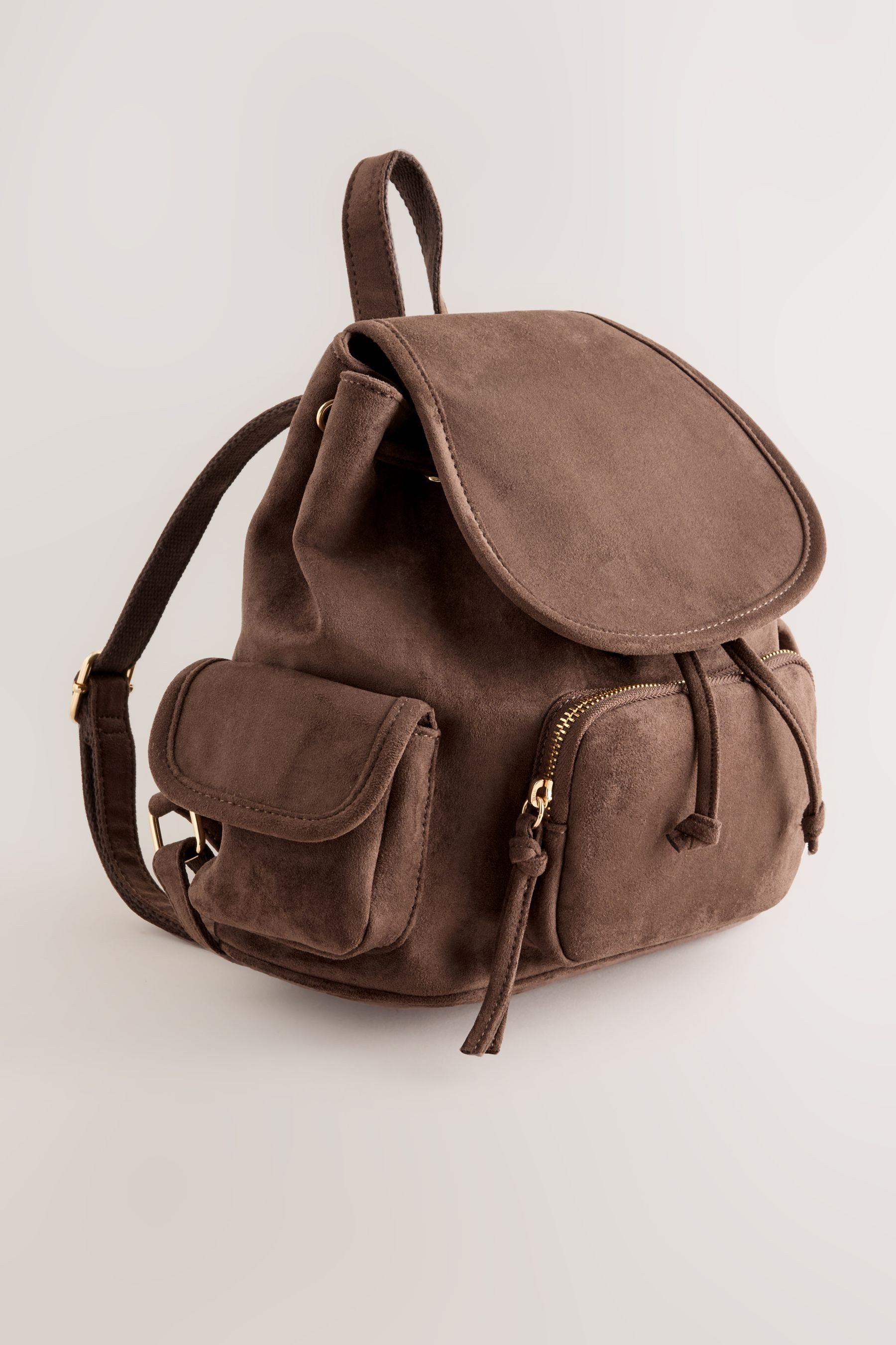Next Rucksack Kleine Rucksack-Tasche aus Kunstveloursleder (1-tlg)
