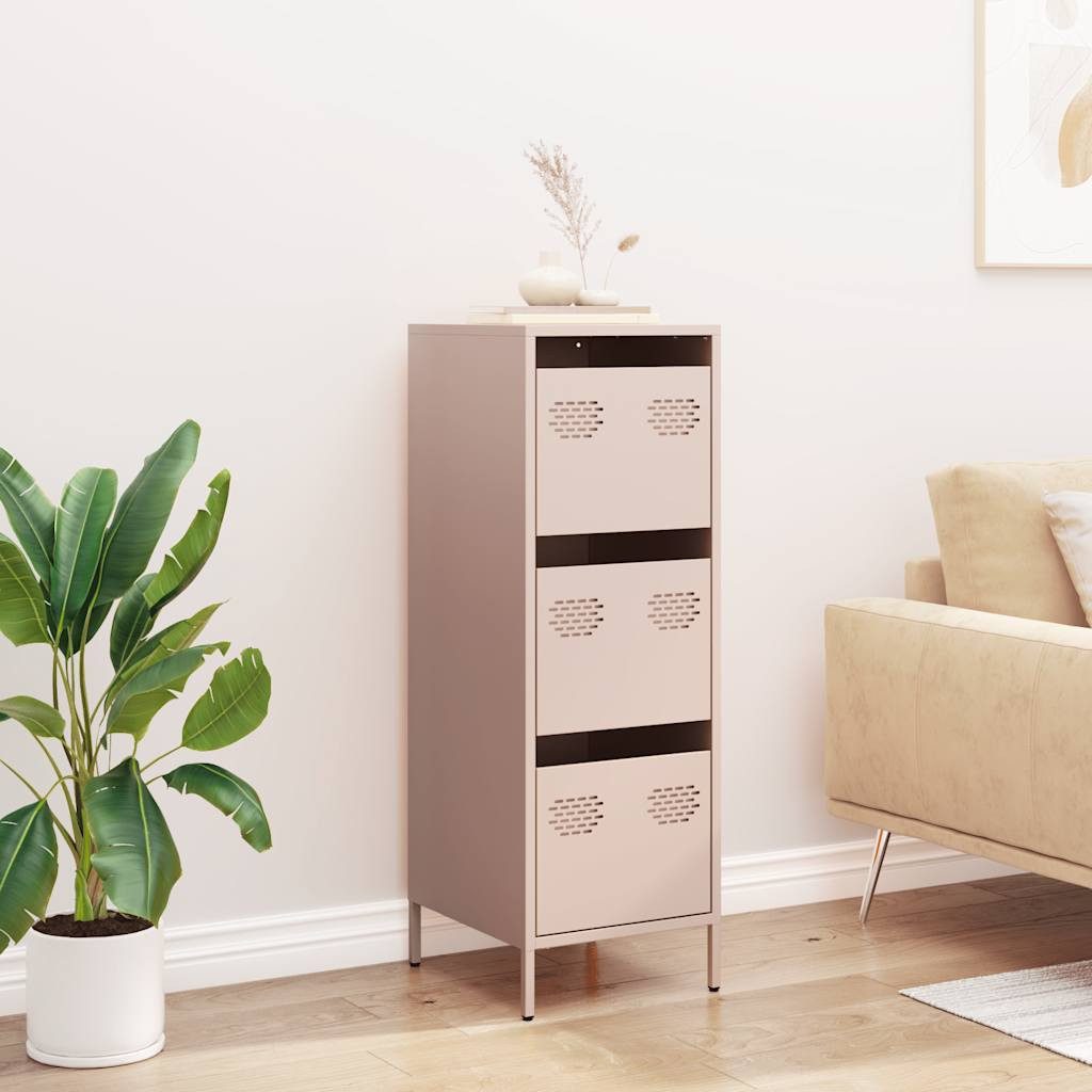 vidaXL Highboard Highboard Rosa 39x35x103,5 cm Stahl (1 St) günstig online kaufen