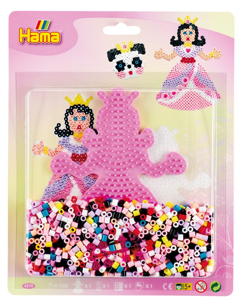 Dan Import Bügelperlen Hama Bügelperlen midi Prinzessin 1100 Stück Blister