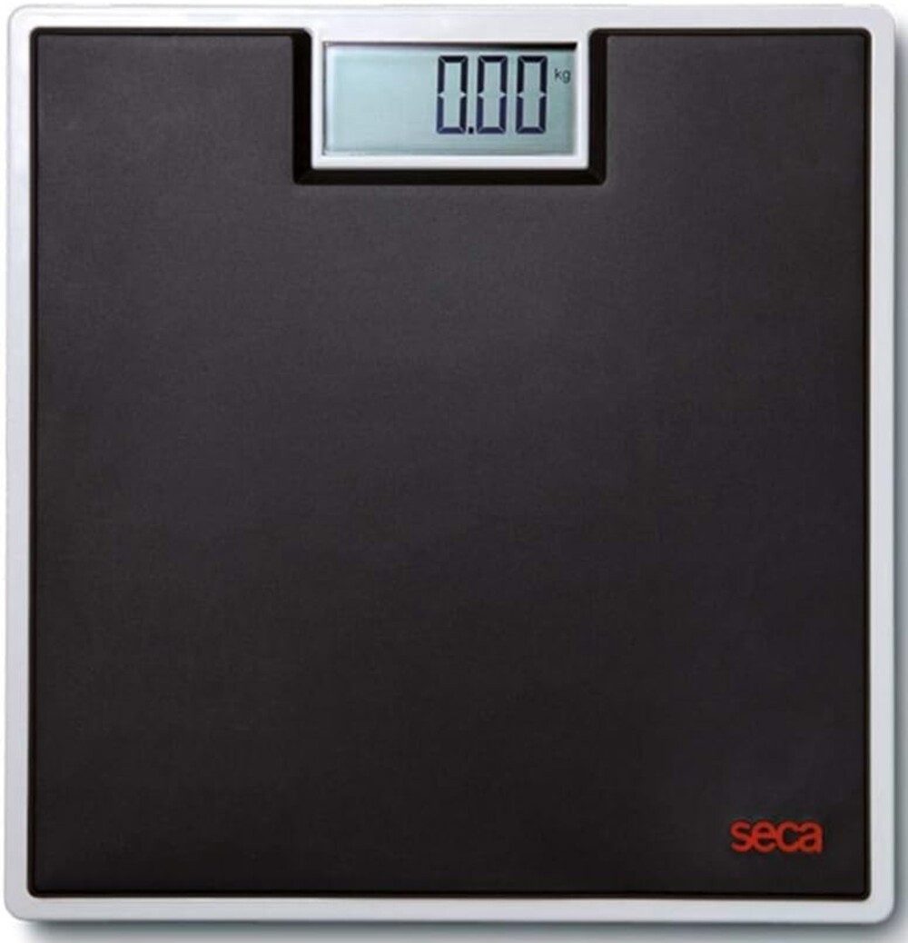 SECA Personenwaage elektronische Flachwaage seca clara 803, Digitale Personenwaage, 1-tlg., elektronische und rutschfeste Flachwaage, Elegantes Design in zwei Farben, Kompakt und leicht
