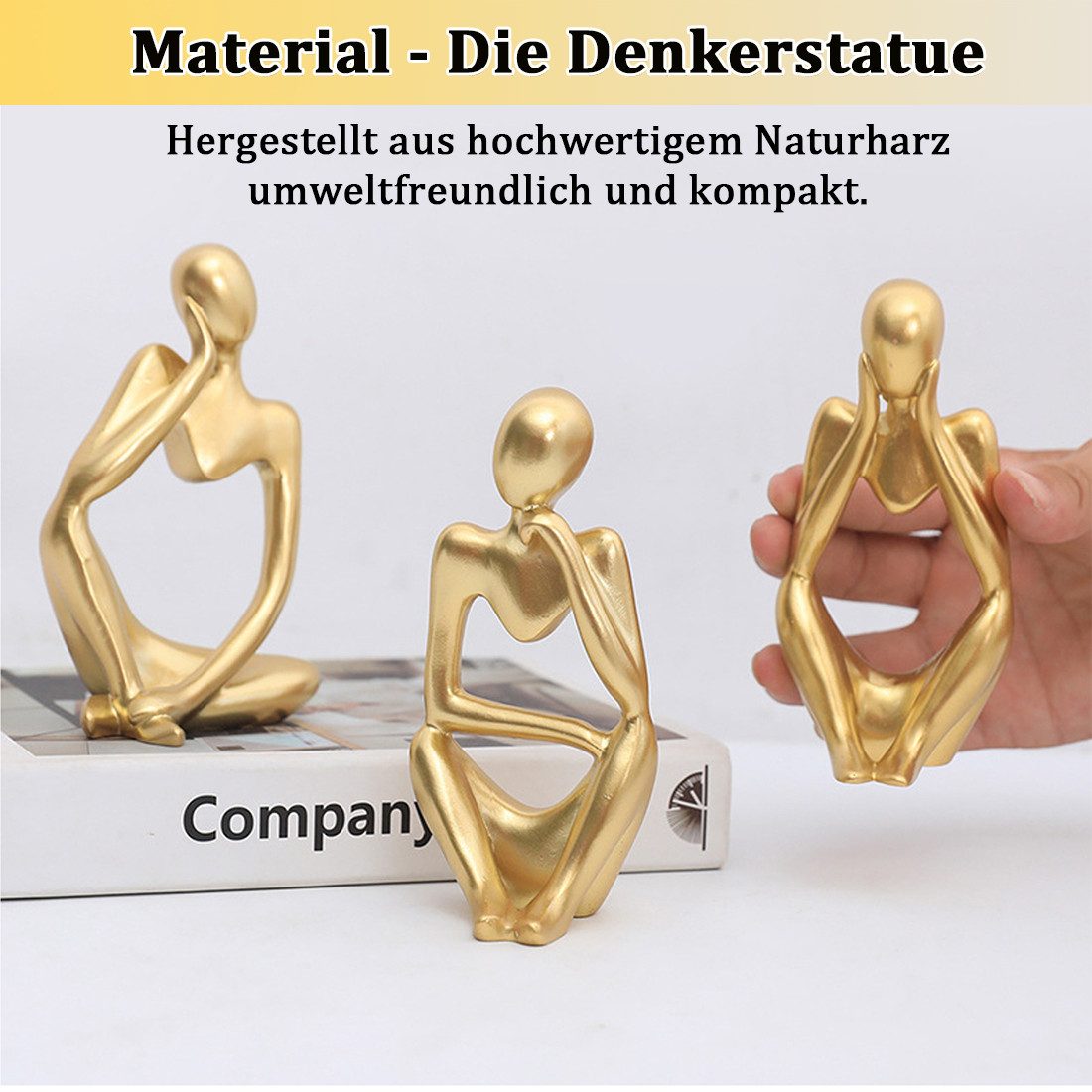 ZEUOPQ Dekofigur Dekofigur Denker Skulptur Deko, günstig online kaufen