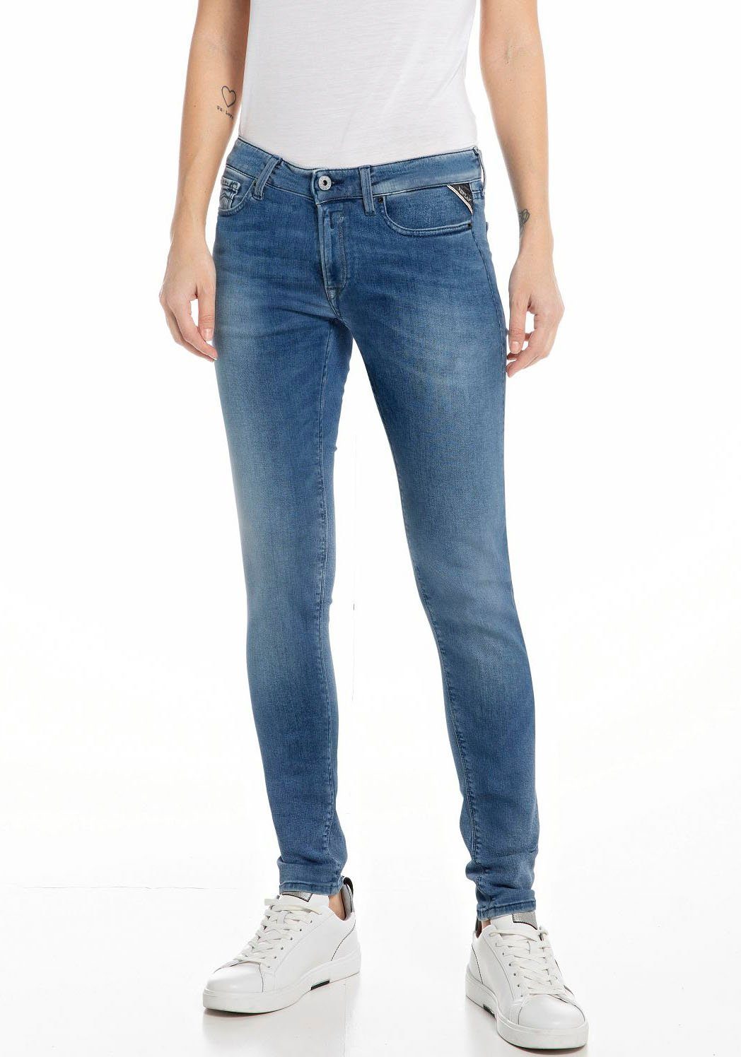 Replay 5-Pocket-Jeans NEW LUZ Skinny Fit in Ankle-Довжина