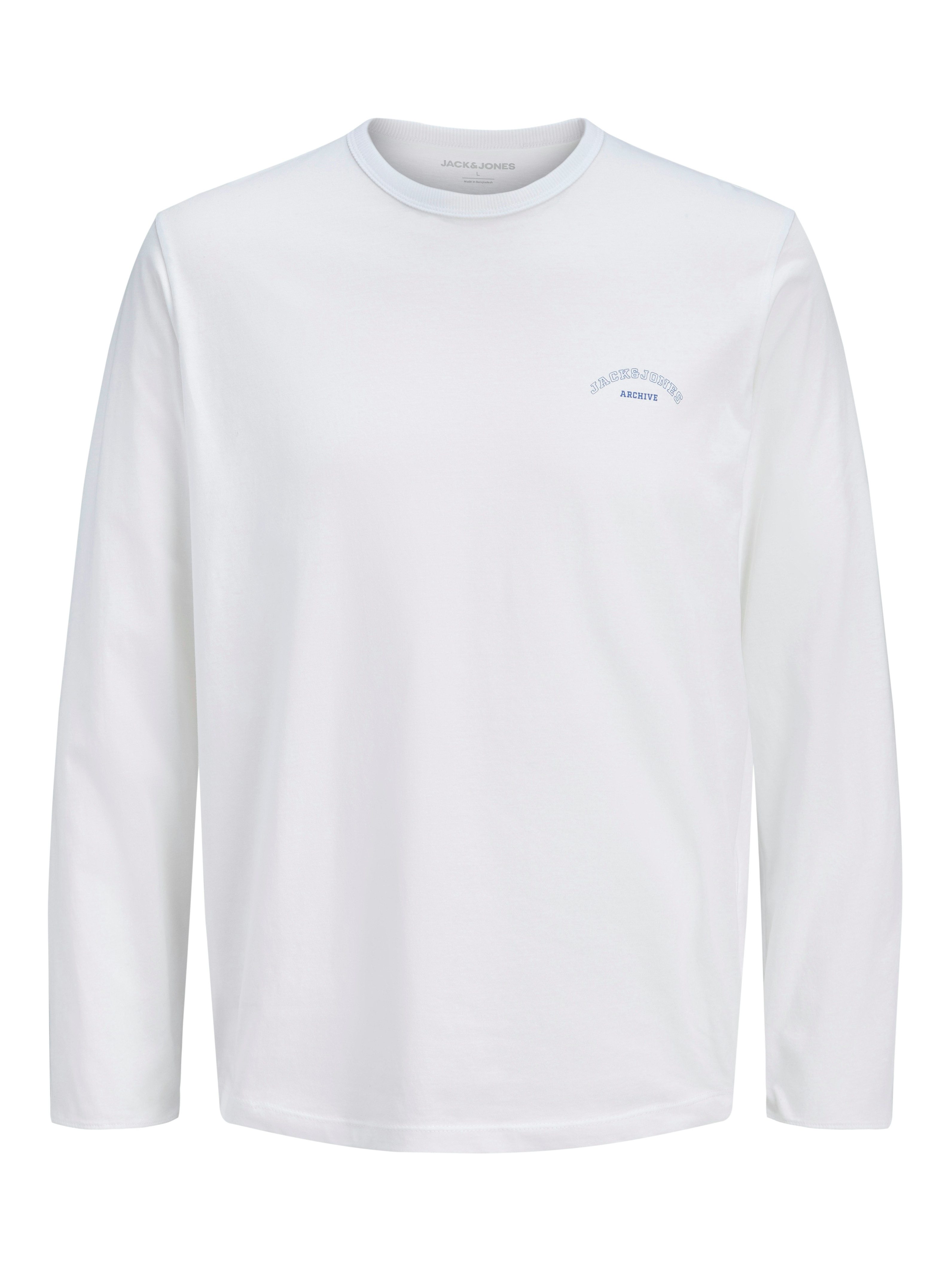 Langarmshirt JJCOLLEGE LOGO TEE LS CREW NECK JNR