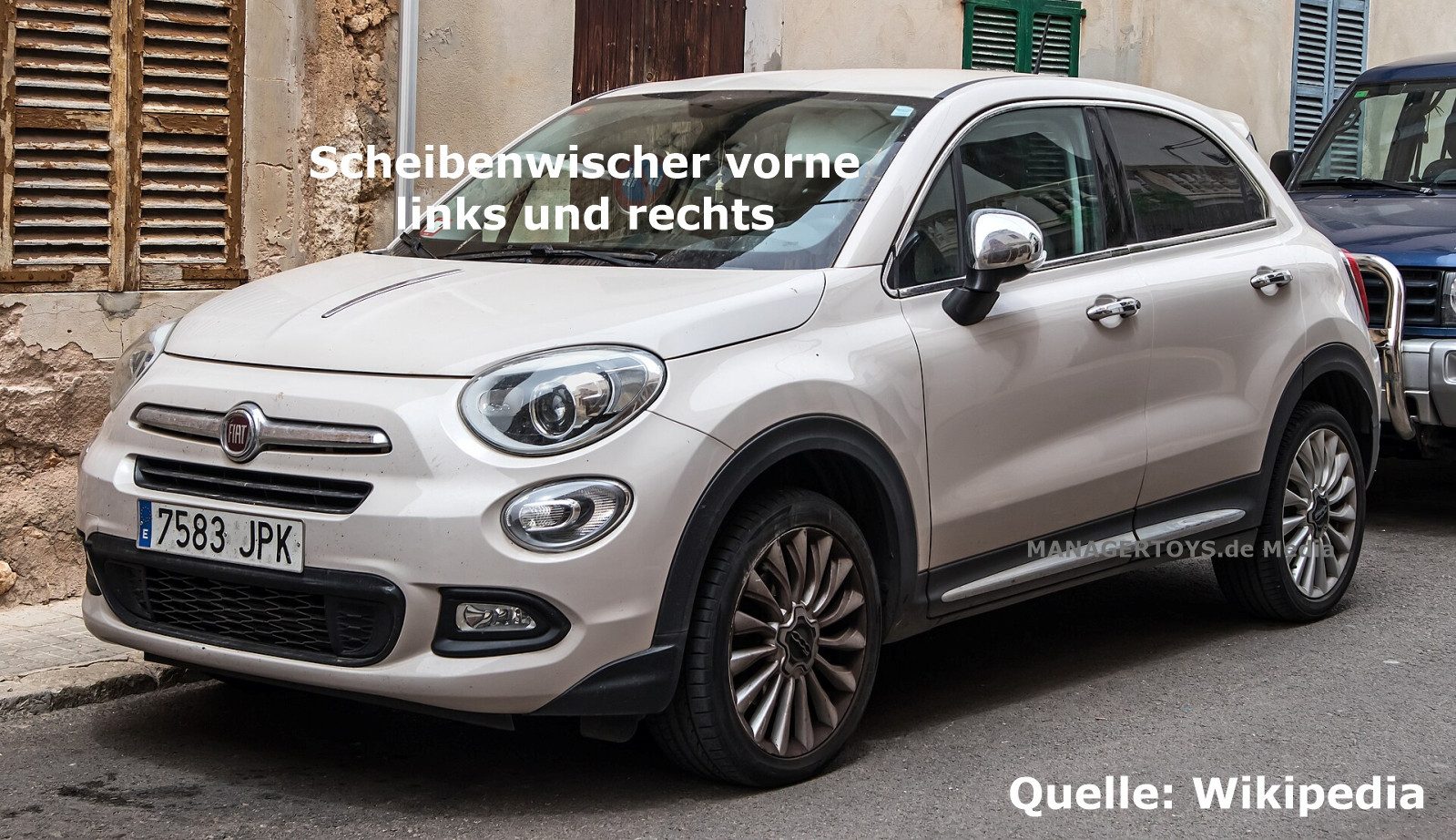 Michelin Scheibenwischblätter 2er Set vorne Scheibenwischer für Fiat 500X Baujahr 2014-bis heute