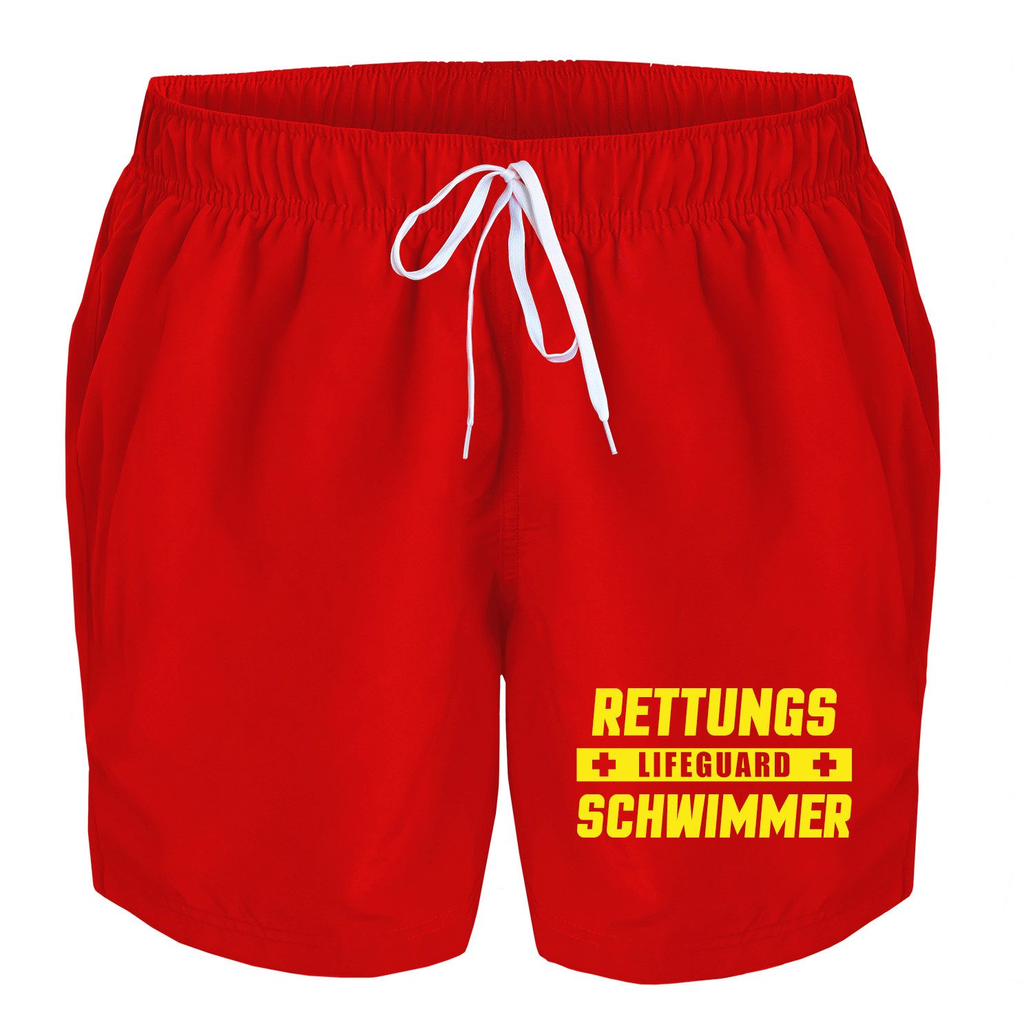 deinshirt Badehose Schwimmshorts Lifeguard Rettungsschwimmer Integrierter N günstig online kaufen