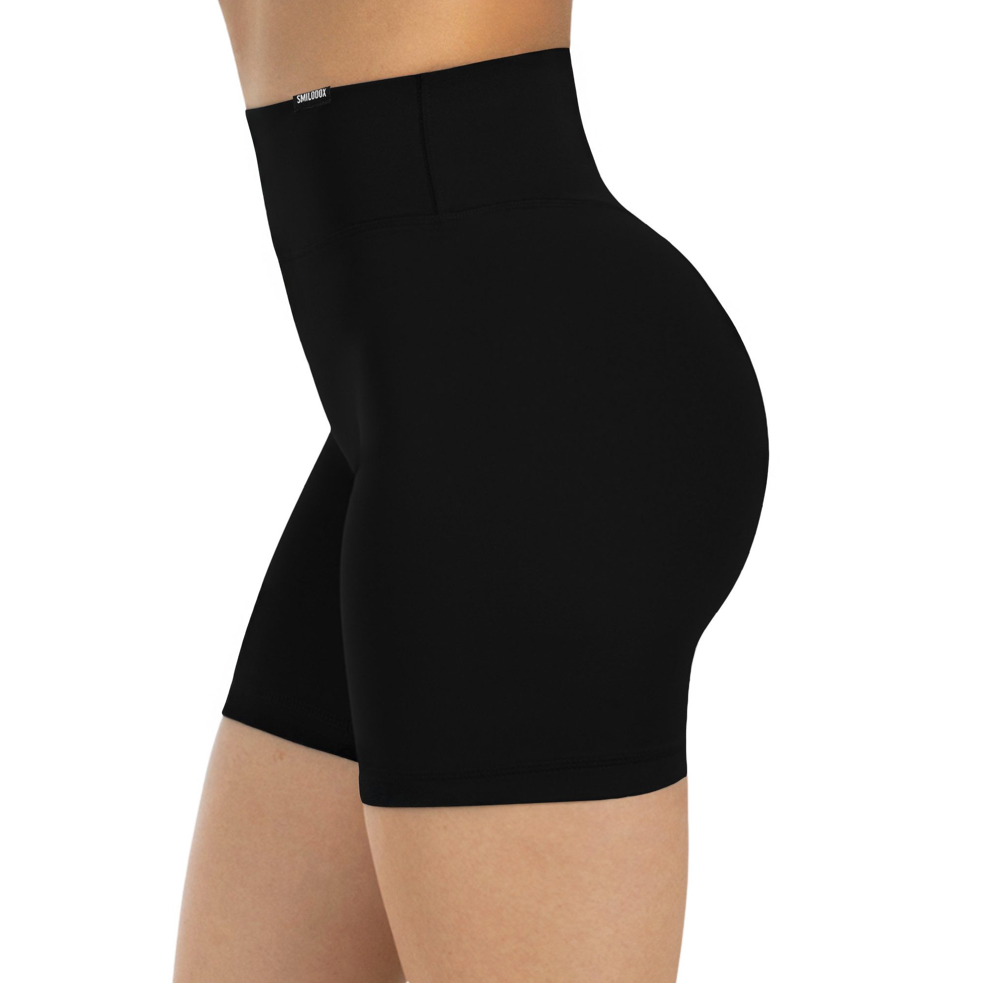 Smilodox Shorts SoftFeel Etty, High Waist Yogashorts, atmungsaktiv & 4-Wege-Stretch Radlerhose schnelltrocknend, enganliegend, Pilates Sport Workout