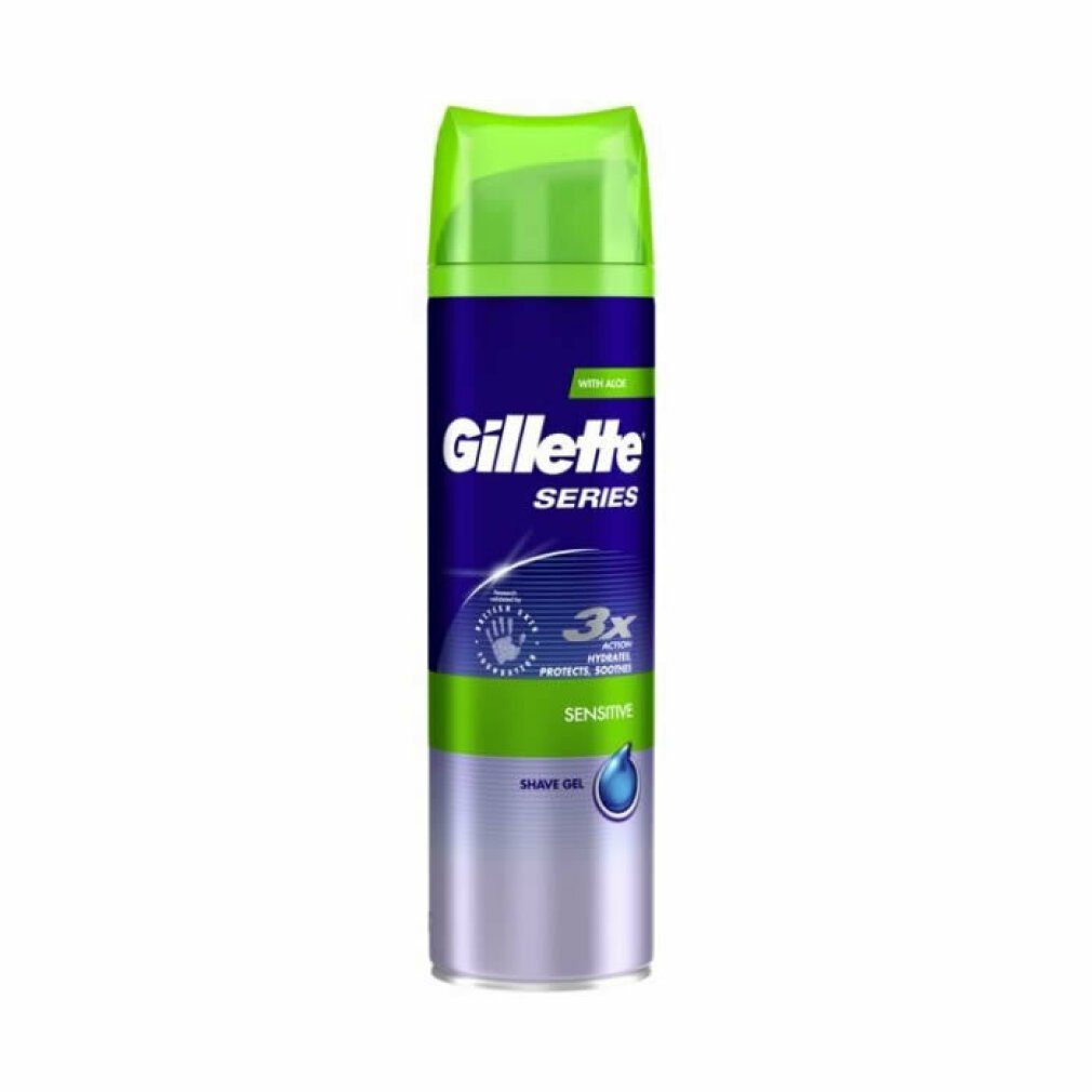 Gillette Rasiergel Serie Sensitive Rasierschaum für Empfindliche Haut 200ml