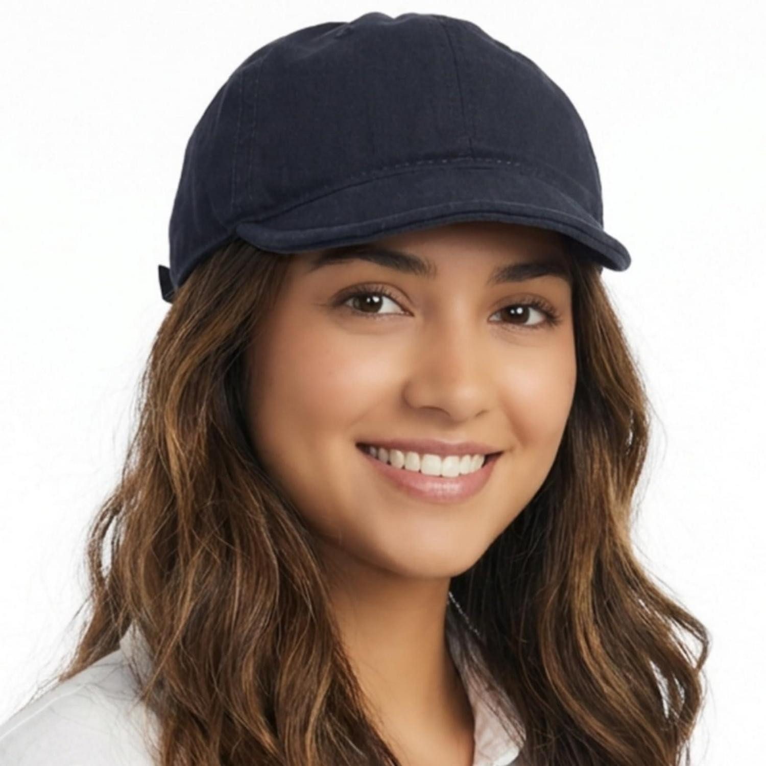 Baseball Cap Basecap Damen Herren Unisex Trucker Krempe Outdoor Sport M-L Schwarz