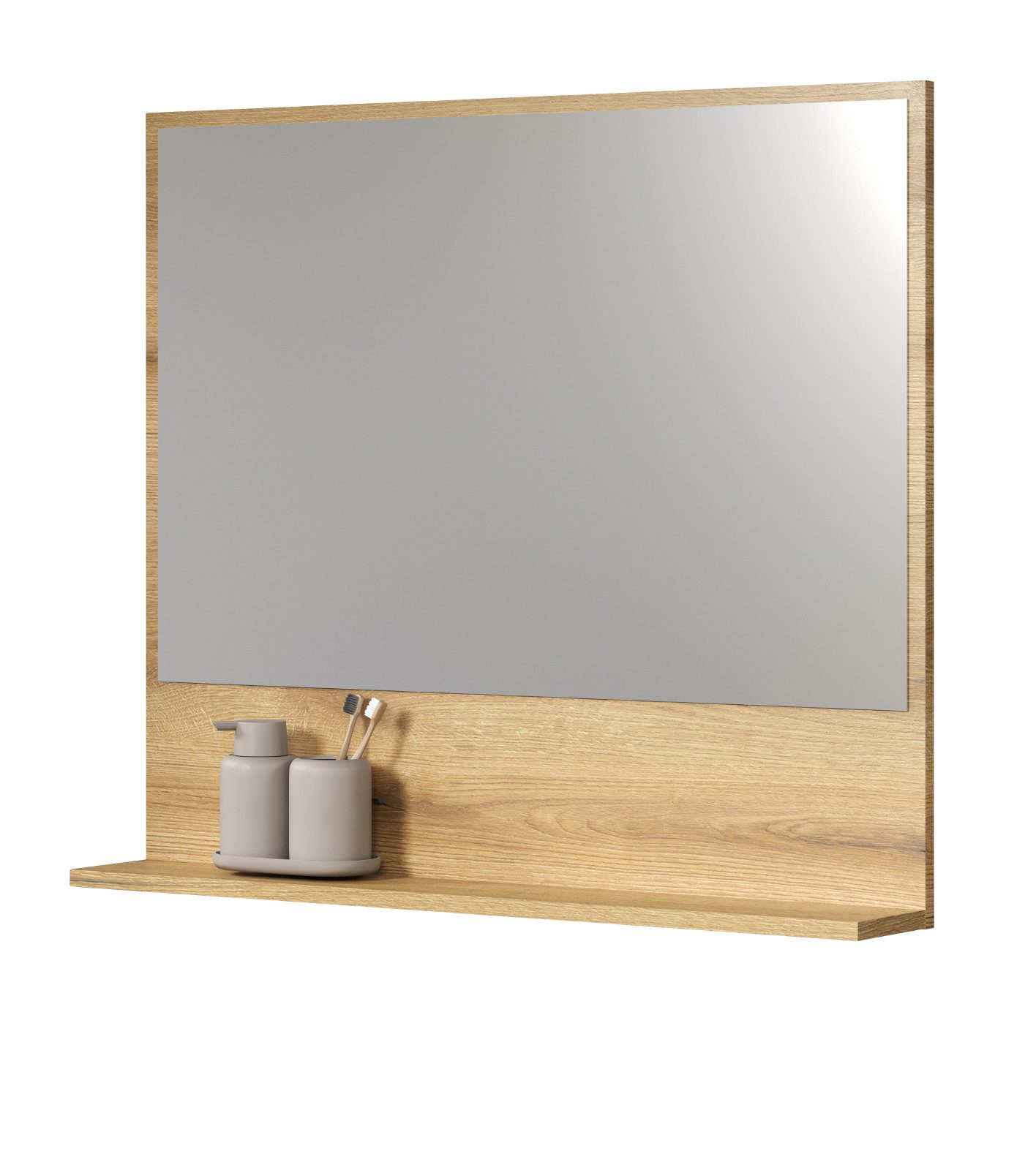 Furn.Design Badspiegel Bliss (Wandspiegel in Evoke Eiche, 80 x 74 cm), mit günstig online kaufen